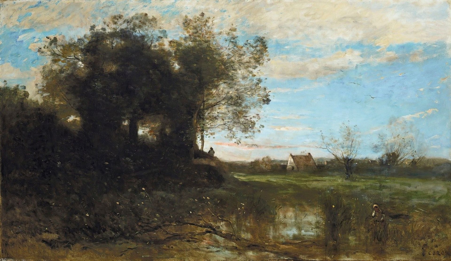 Souvenir Des Dunes De Dunkerque by Camille Corot