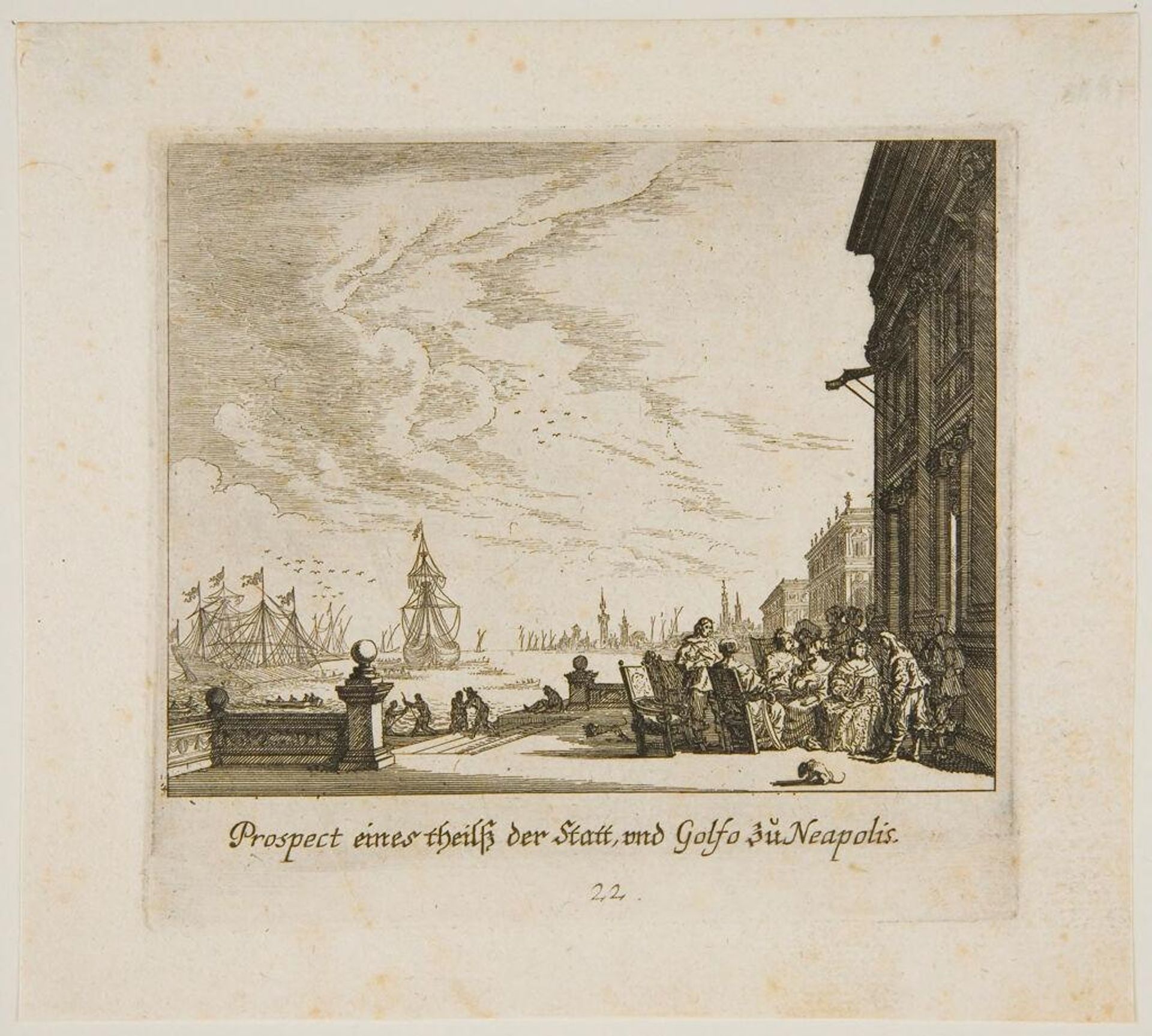 View of Part of the City and the Gulf of Naples by Melchior KÃ¼sel