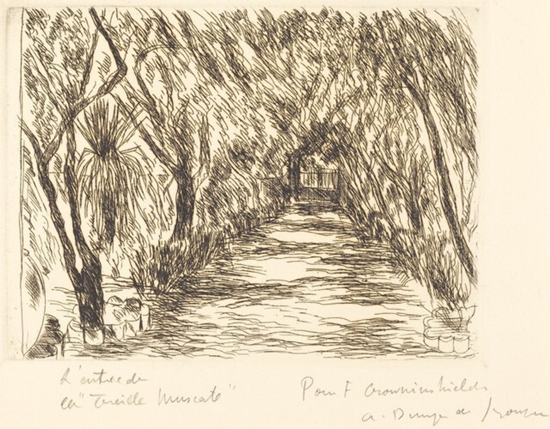 L'entree de la "Treille Muscate" by Andre Dunoyer de Segonzac
