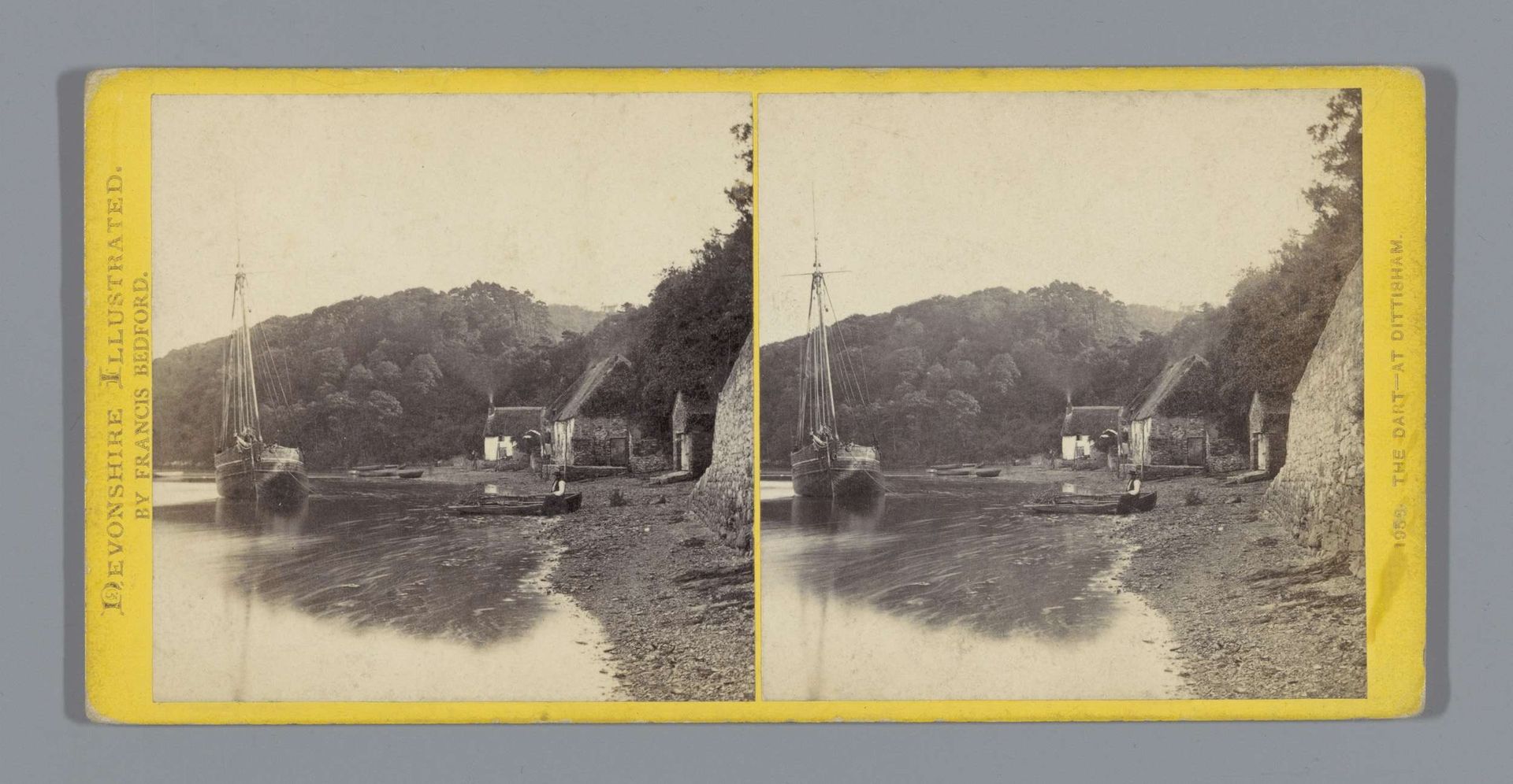 Schip op de Dart bij Dittisham by Francis Bedford