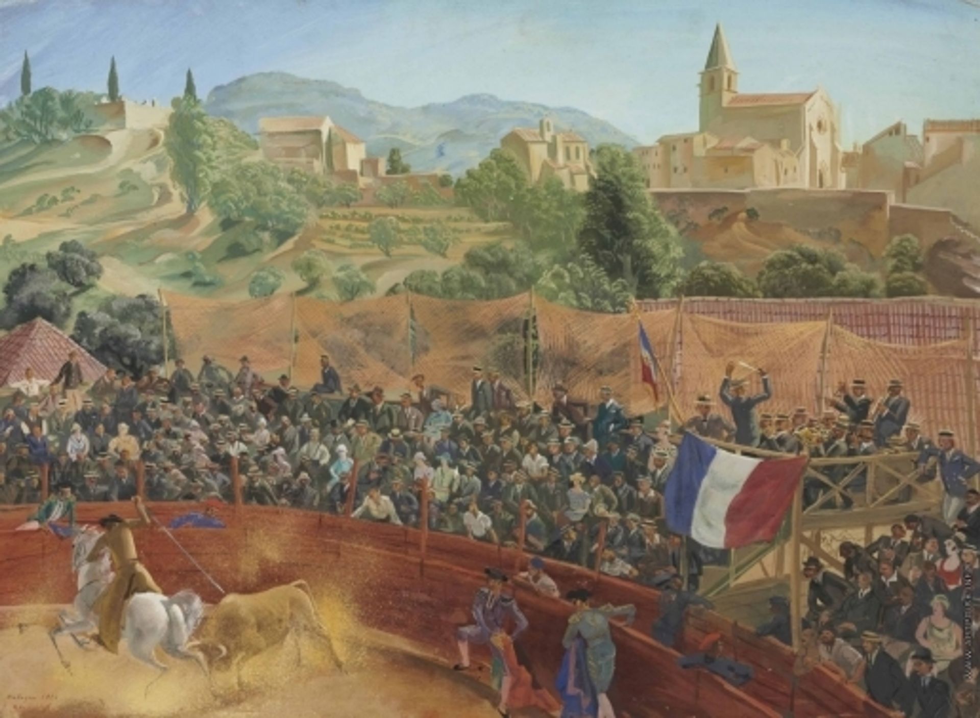 Bullfighting by Alexandre Jacovleff