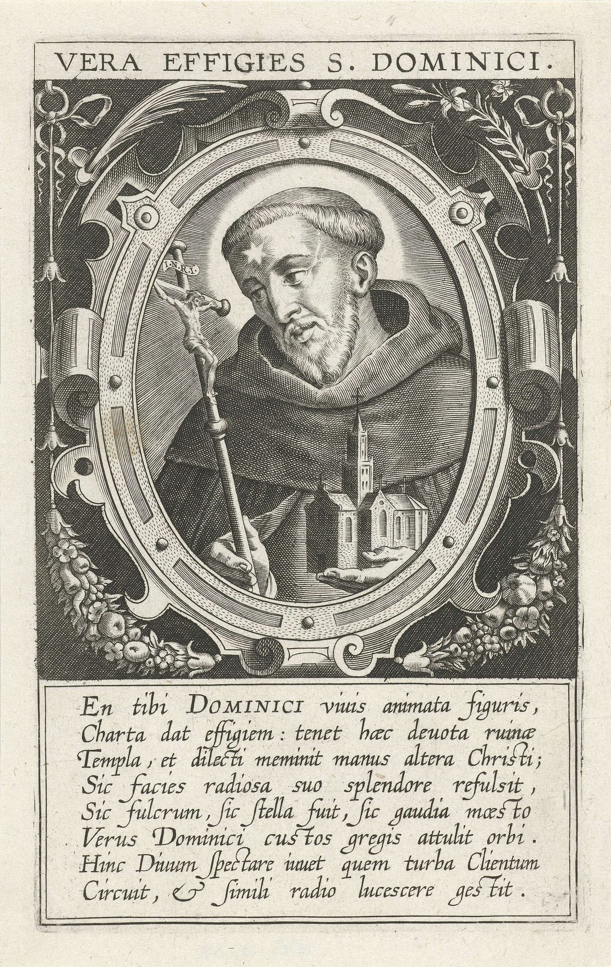 Portret van de Heilige Dominicus by Theodoor Galle