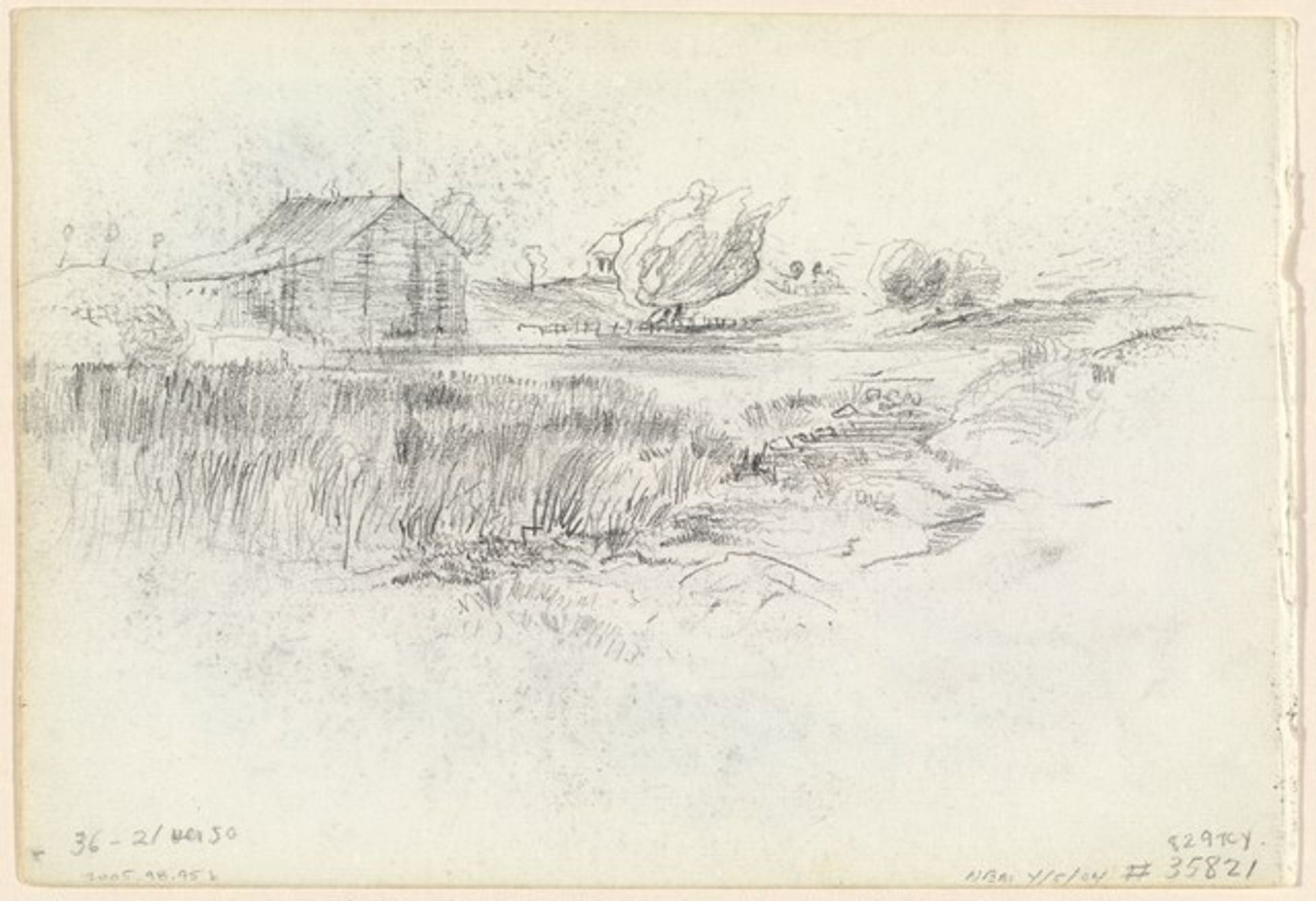 Shack in the Meadowlands (verso) by John Marin
