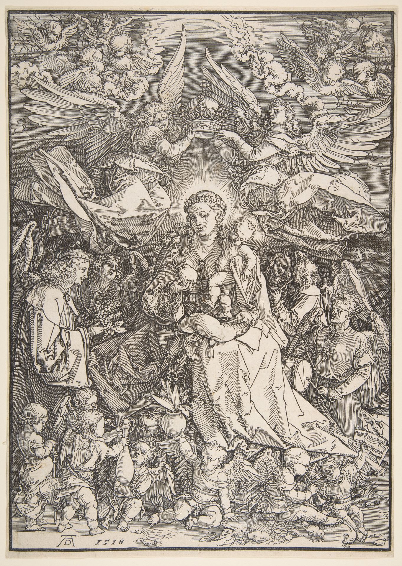 The Virgin Surrounded by Many Angels by Albrecht Durer