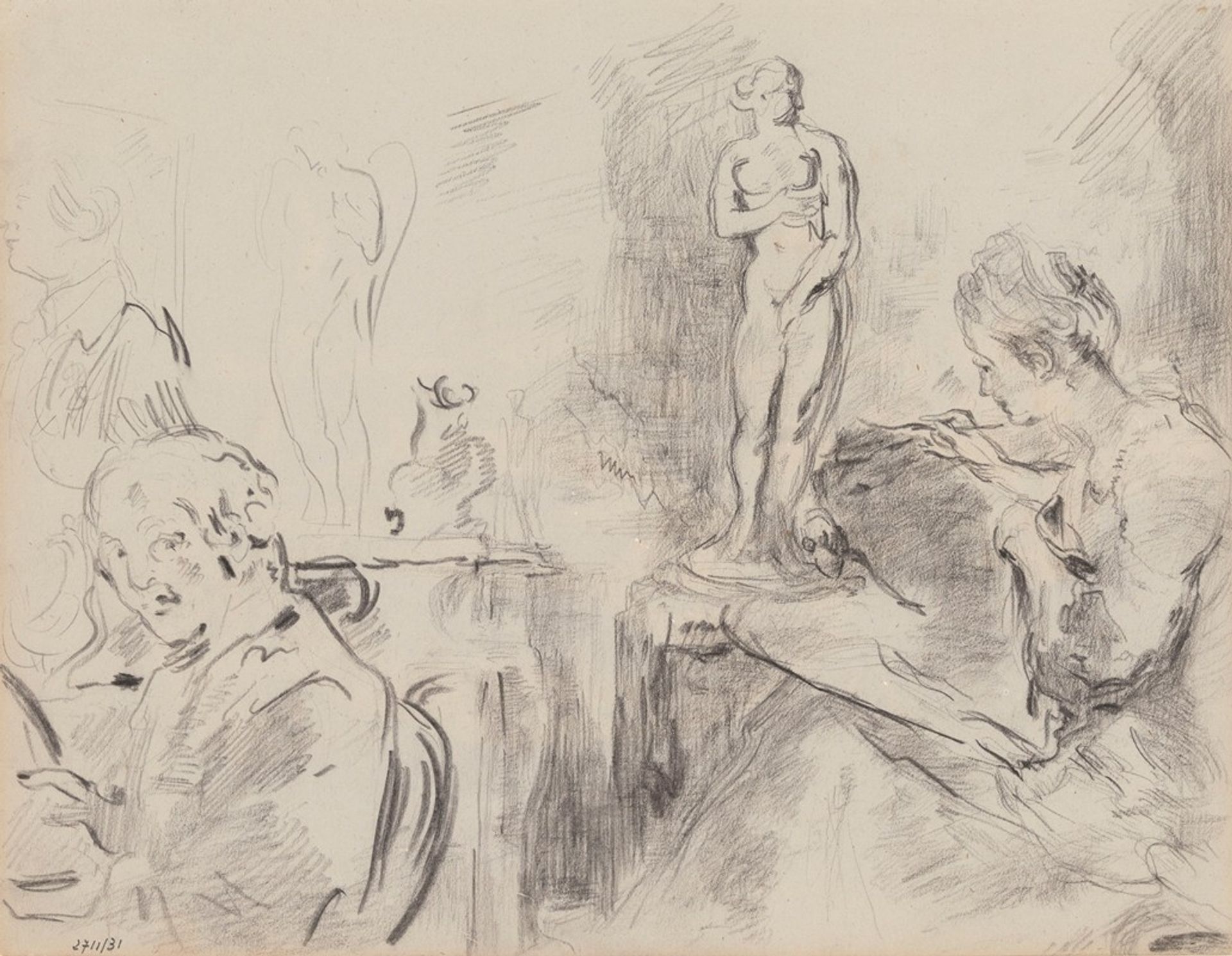 The Model by James Ensor