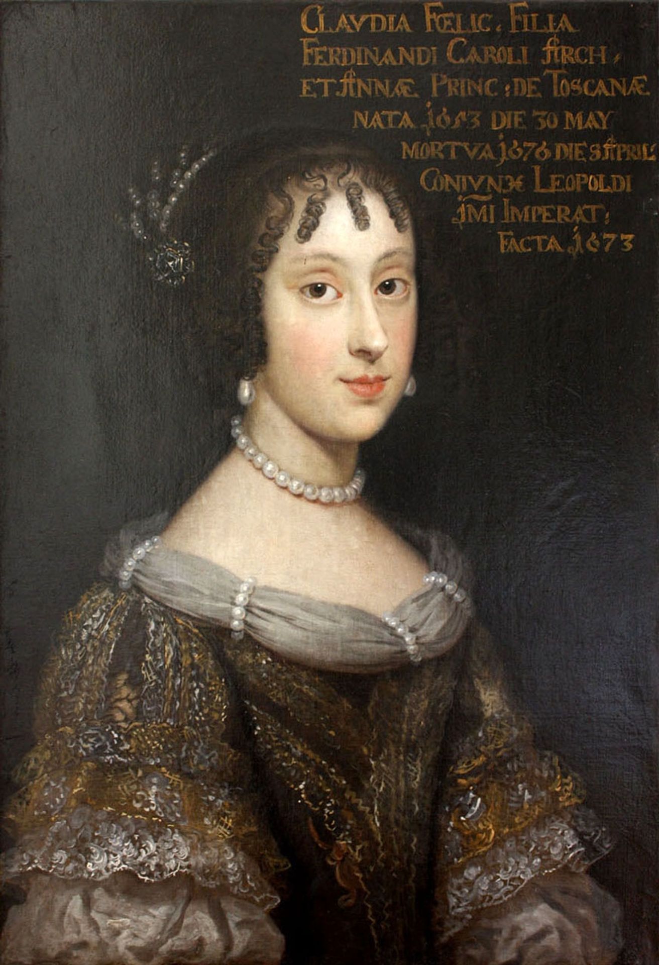 Claudia Felicitas of Austria by Juan Carreno de Miranda