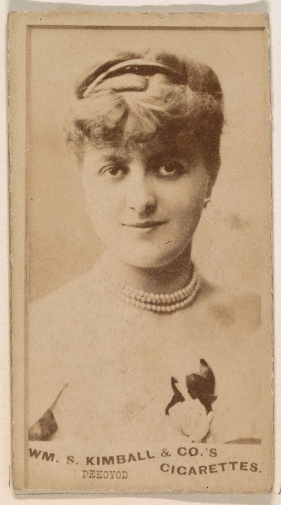 Miss Dekoyod, from the Actresses series (N203) issued by Wm. S. Kimball & Co. by William S. Kimball & Company