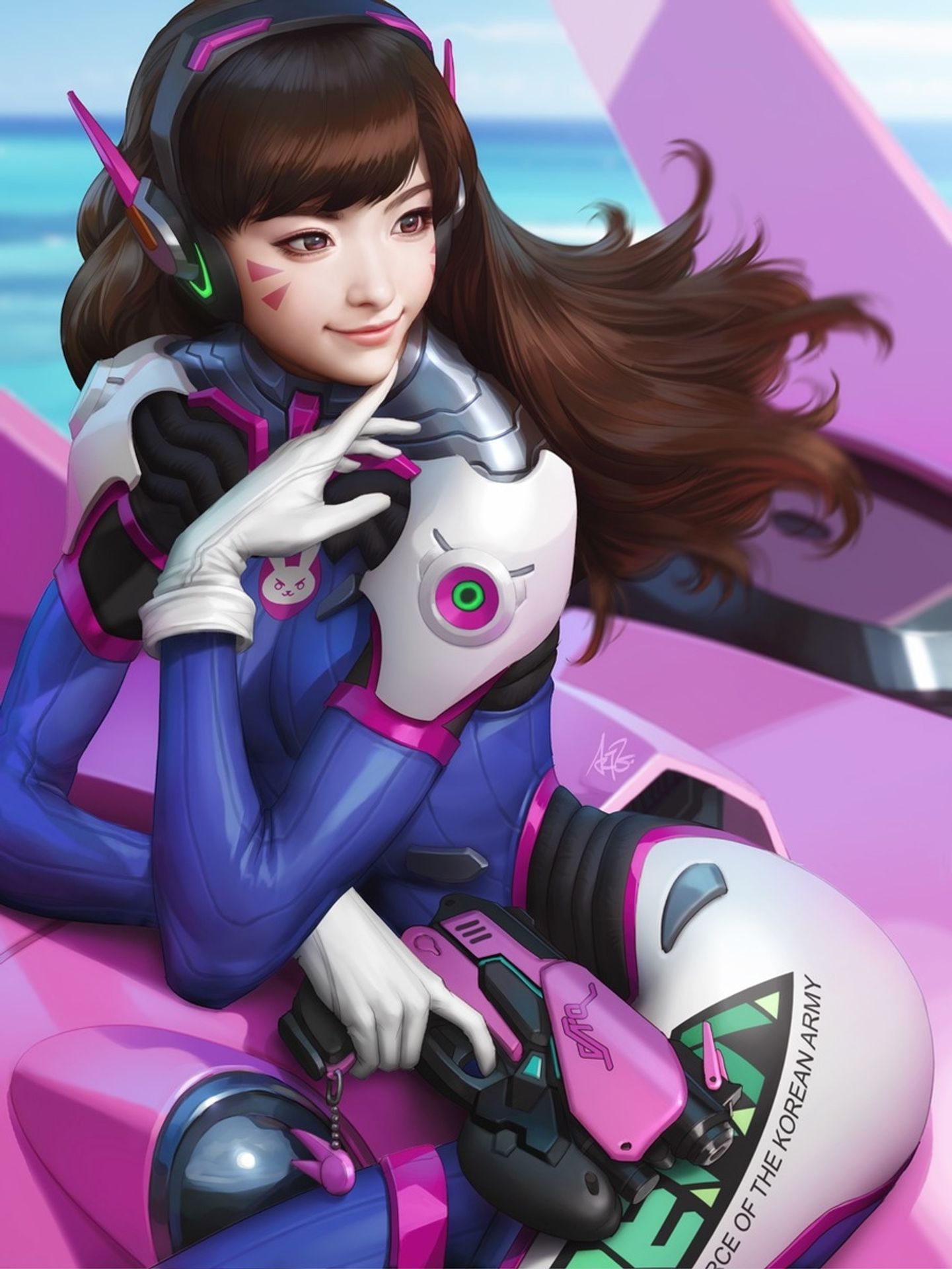 D.Va by Stanley Artgerm Lau