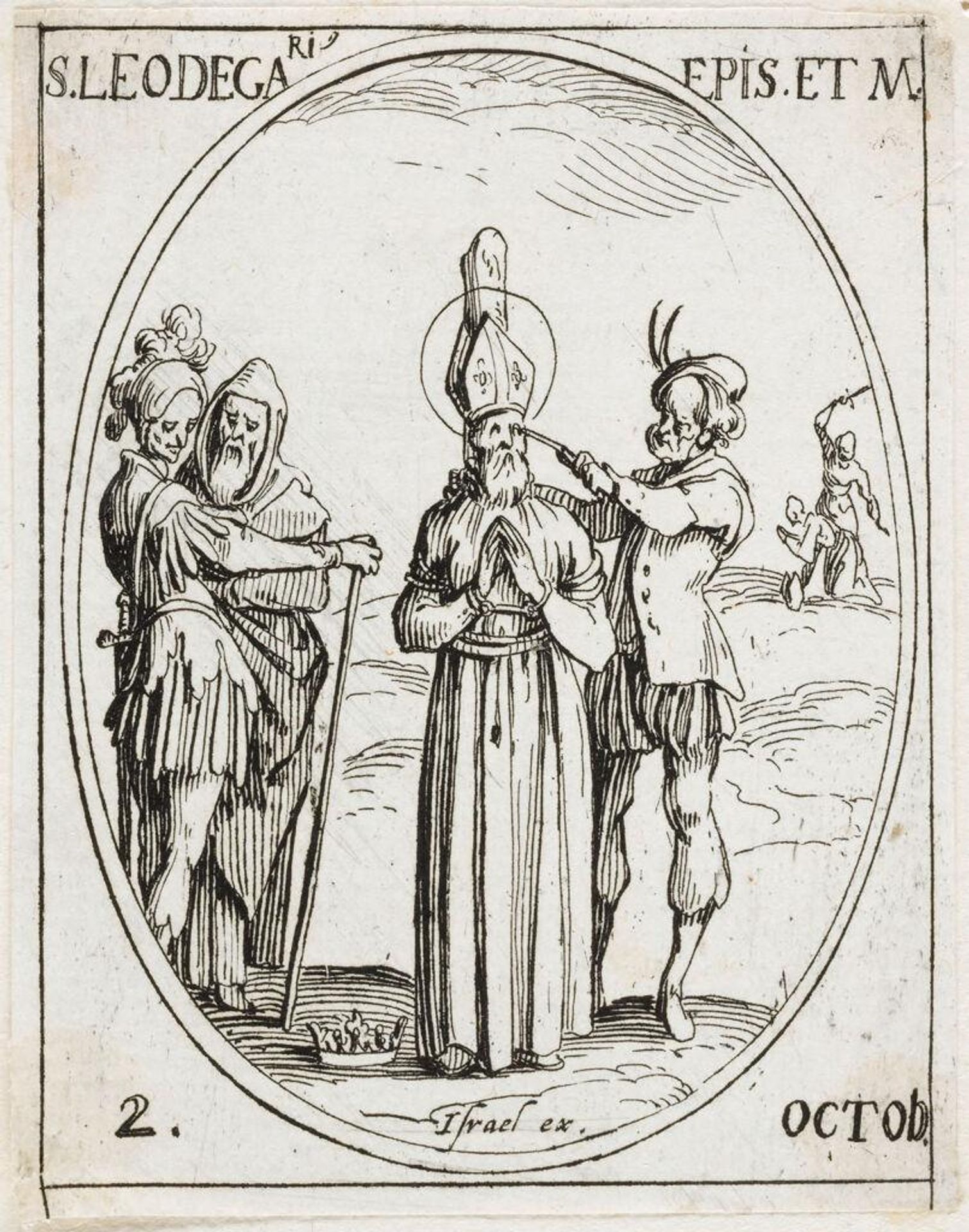 Saint Leodegaris by Jacques Callot