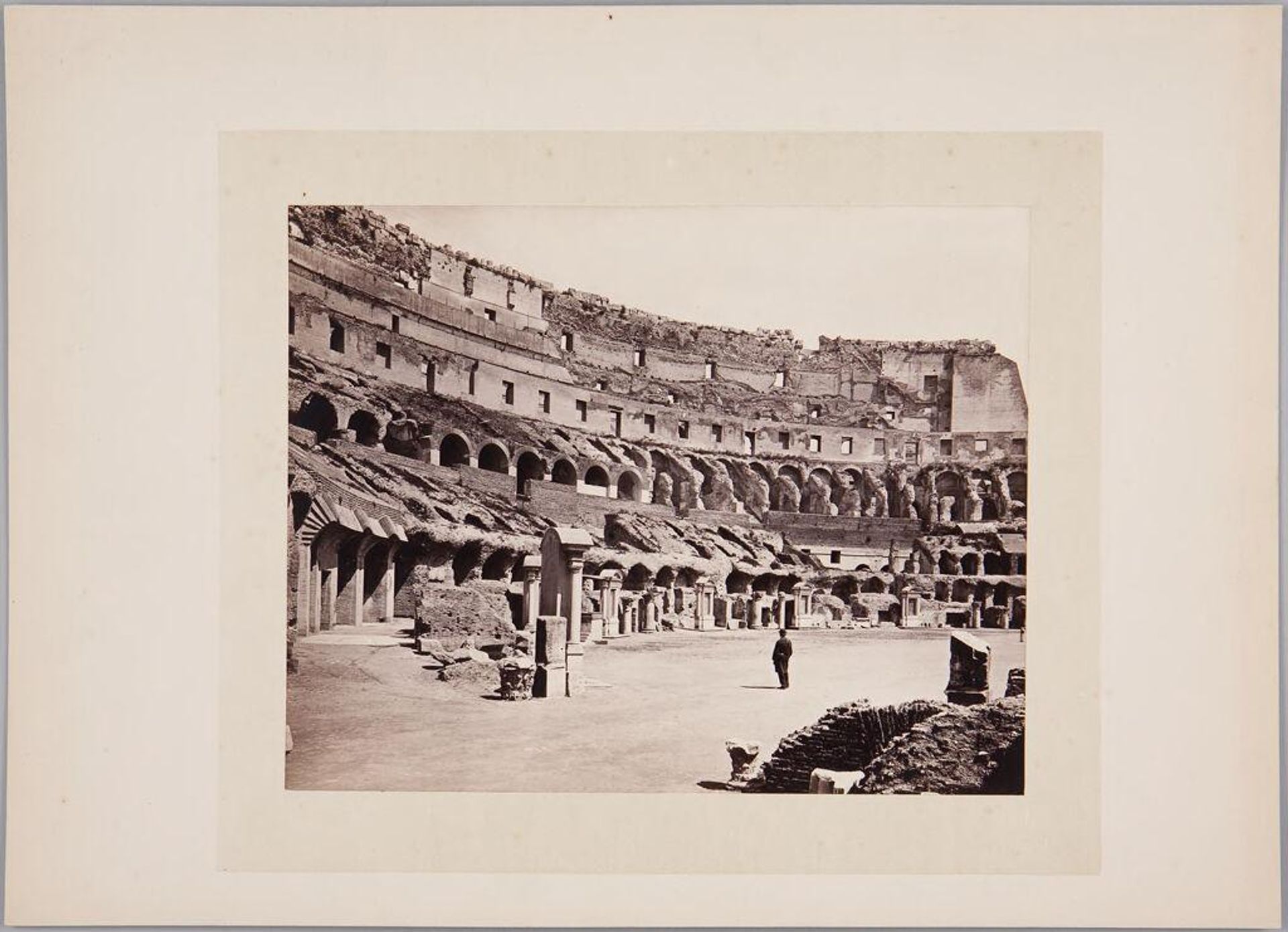 The Colosseum, Interior by Francis Frith