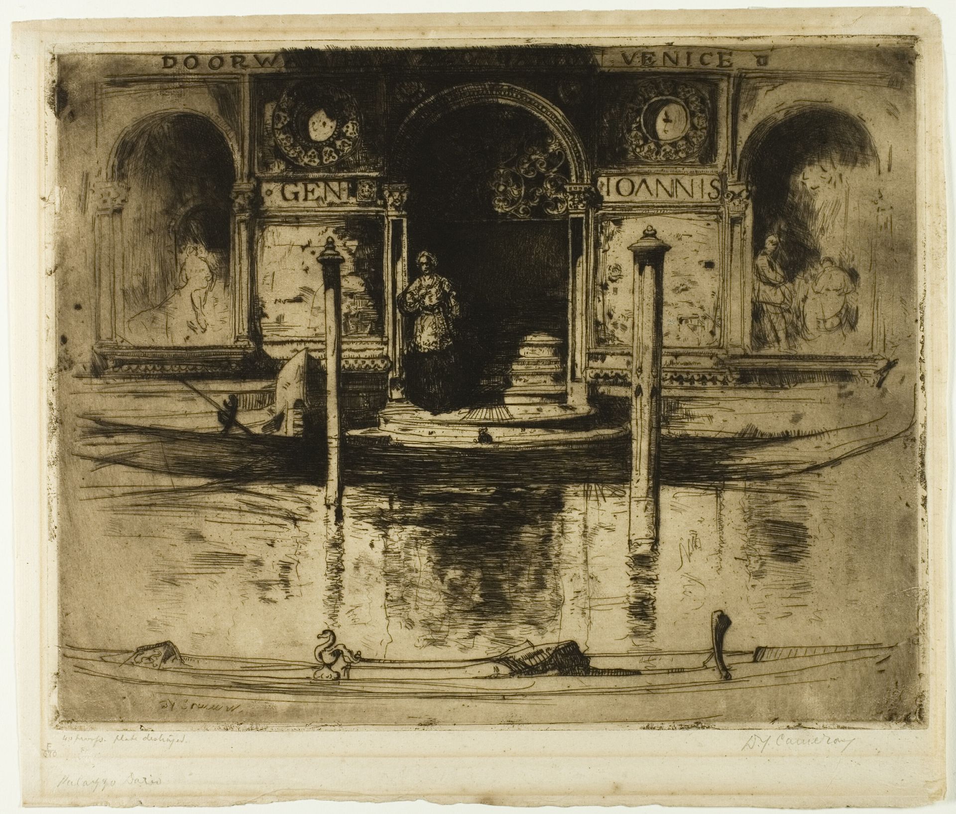 The Palace Doorway, plate 22 from the North Italian Set by David Young Cameron