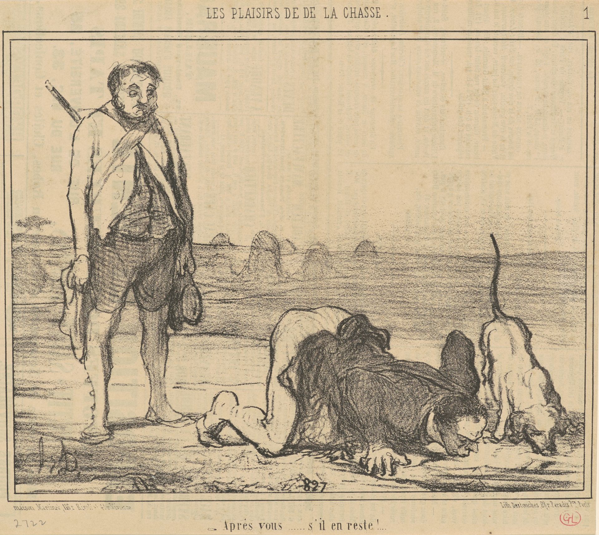 Après vous ... s'il en reste! ... by Honoré Daumier