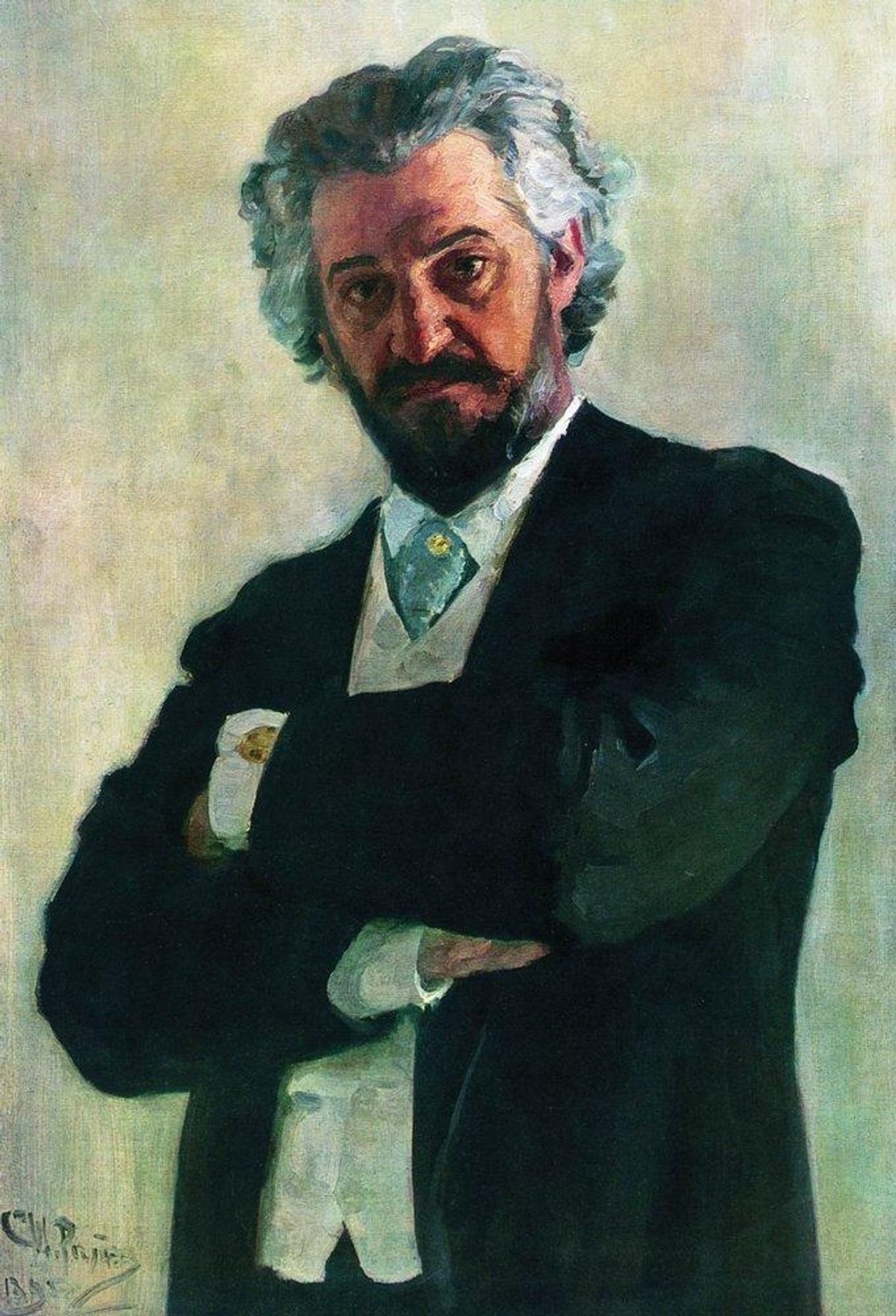 Portrait of the Cello Player Alexander Verzhbilovich by Ilya Repin