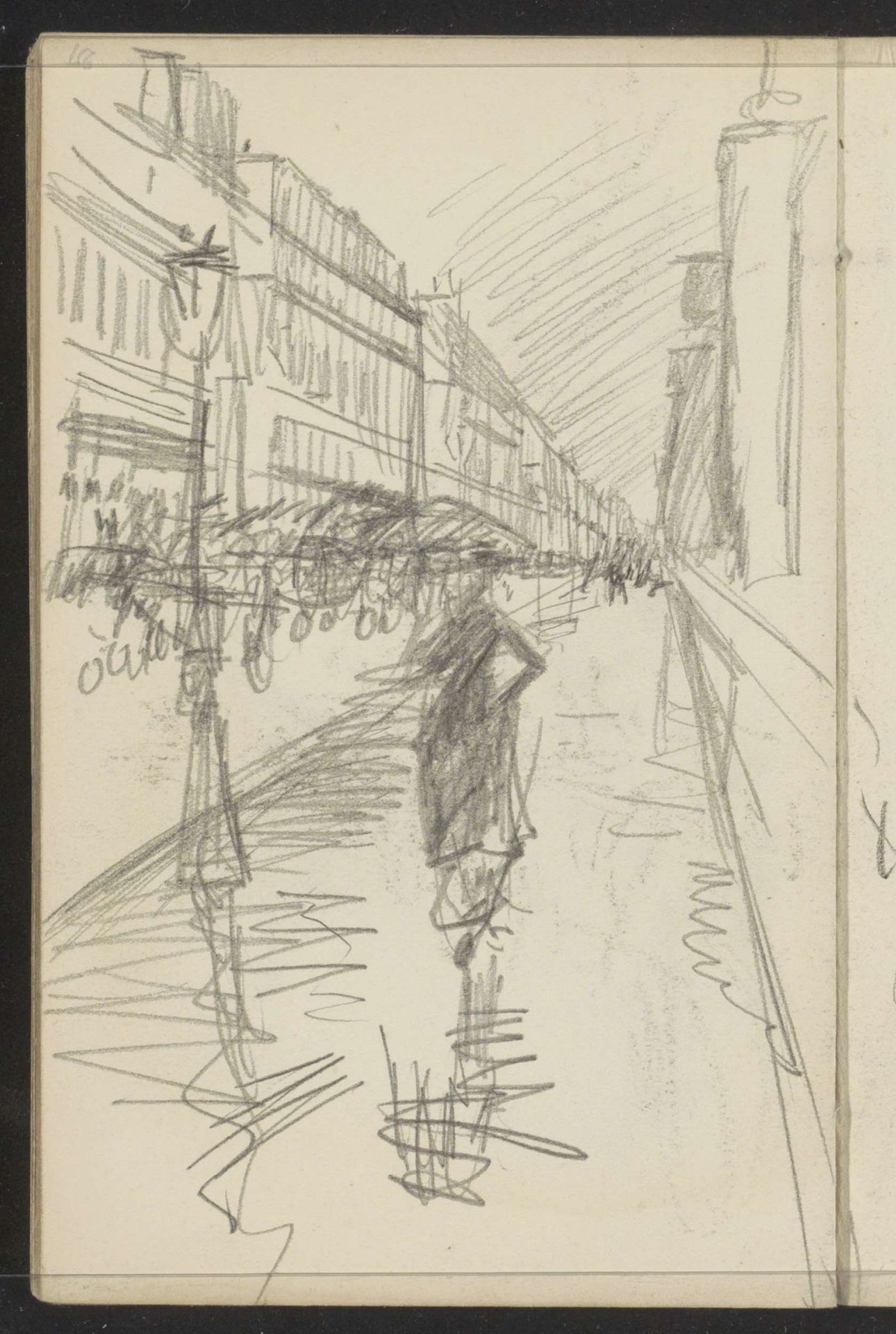 Straatgezicht te Parijs bij regen by Isaac Israels