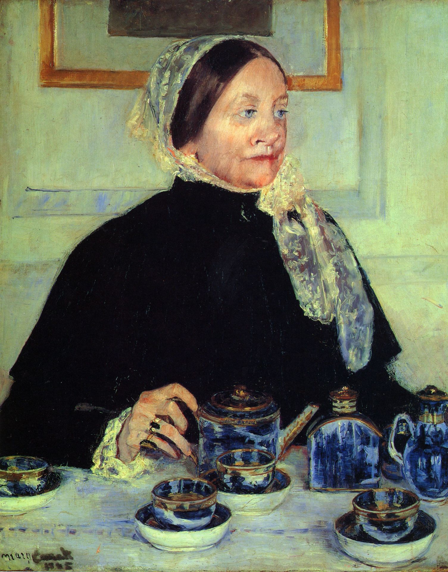 Lady at the Tea Table by Mary Cassatt
