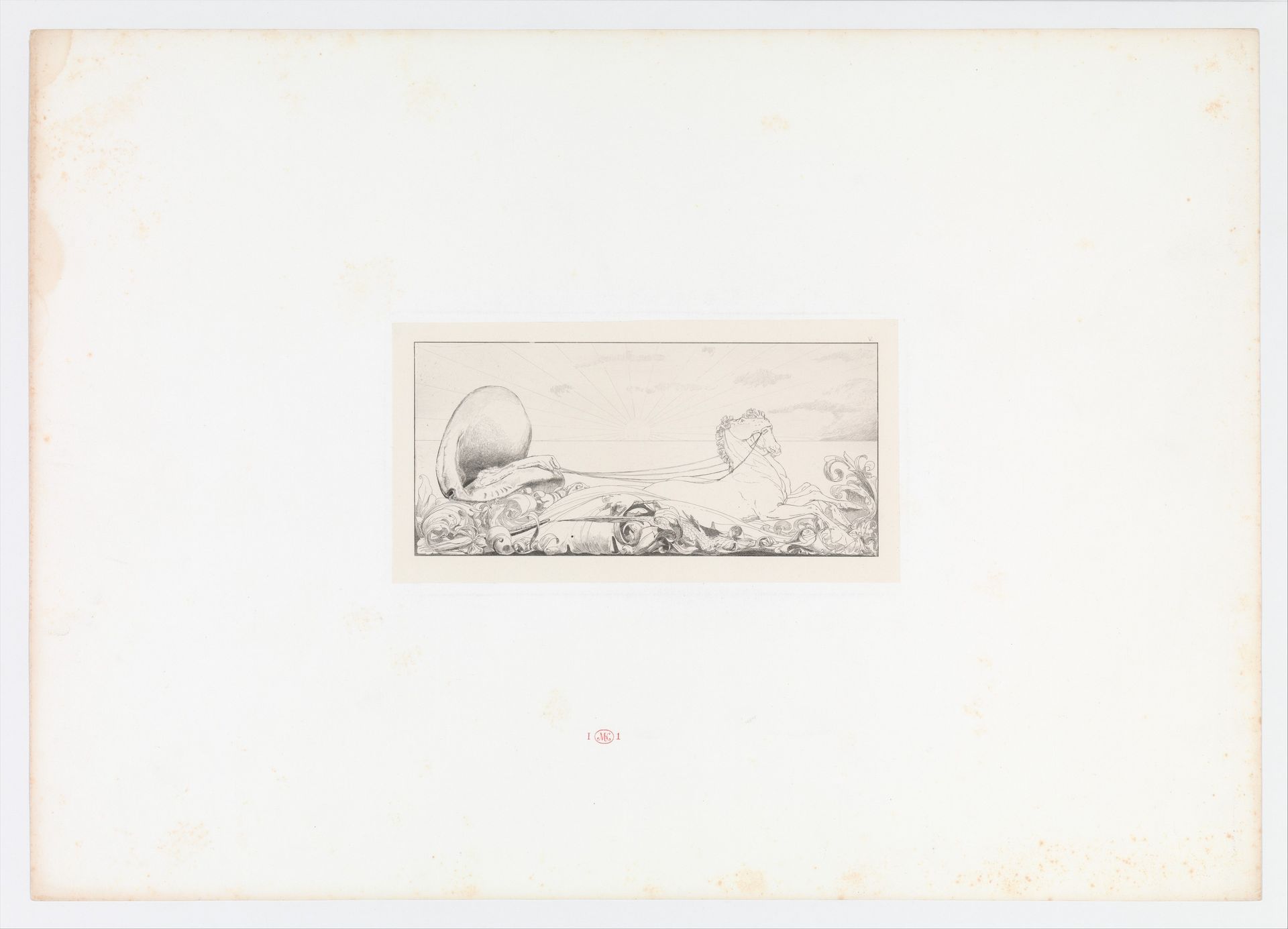 Triumph from Ein Handschuh (A Glove). Cyclus von zehn Compositionen radirt. Rad. Opus VI, Plate V. First edition by Max Klinger