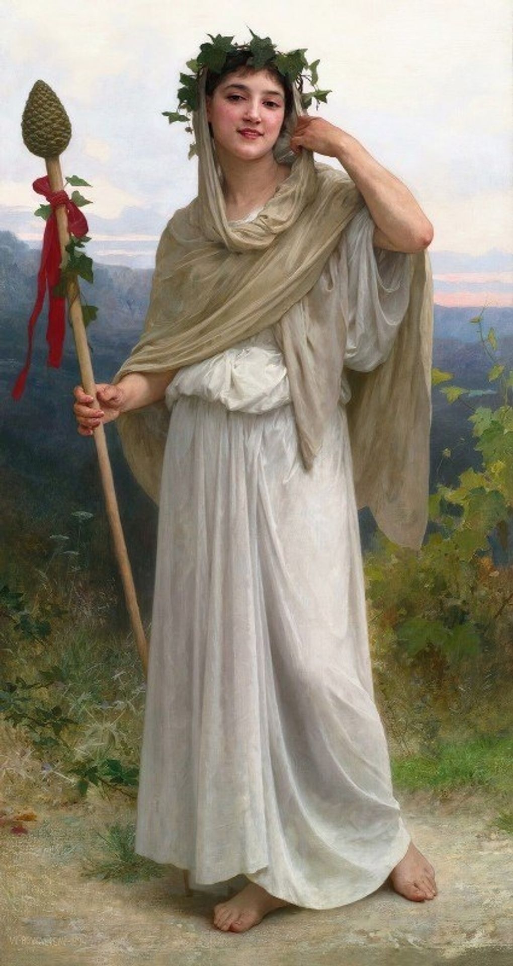 Prêtresse De Bacchus by William Bouguereau