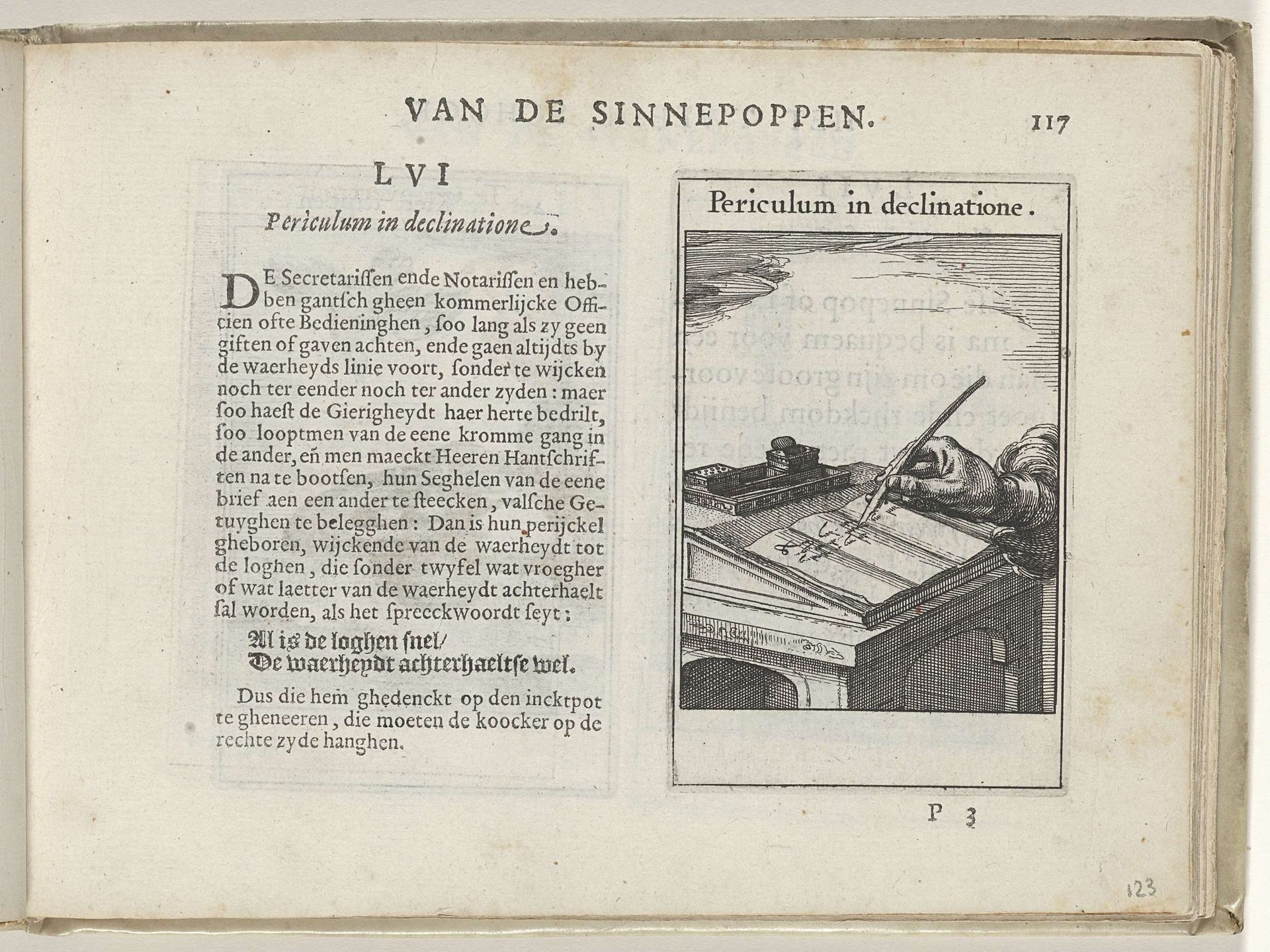 LVI Periculum in declinatione by Roemer Visscher
