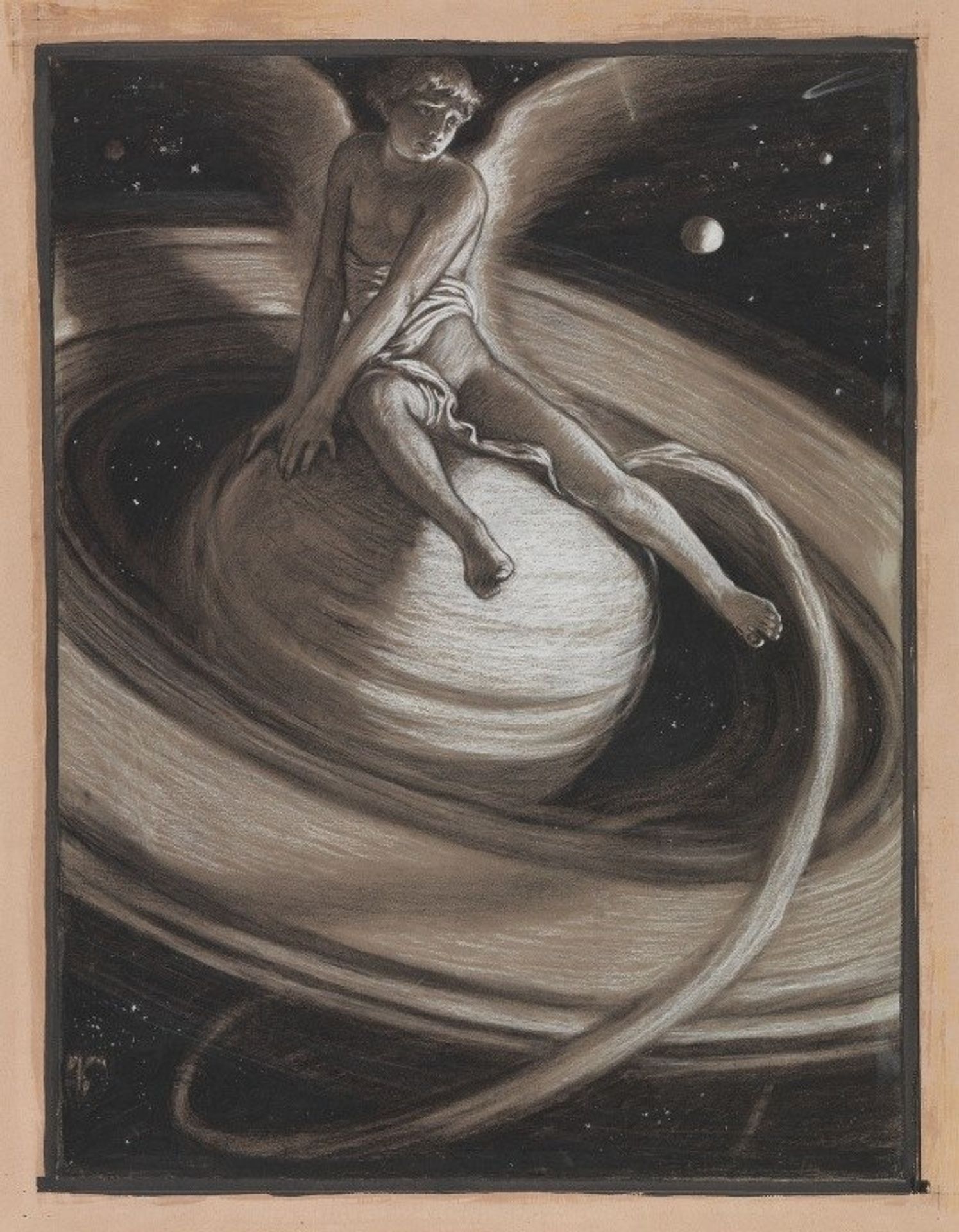 The Throne of Saturn by Elihu Vedder