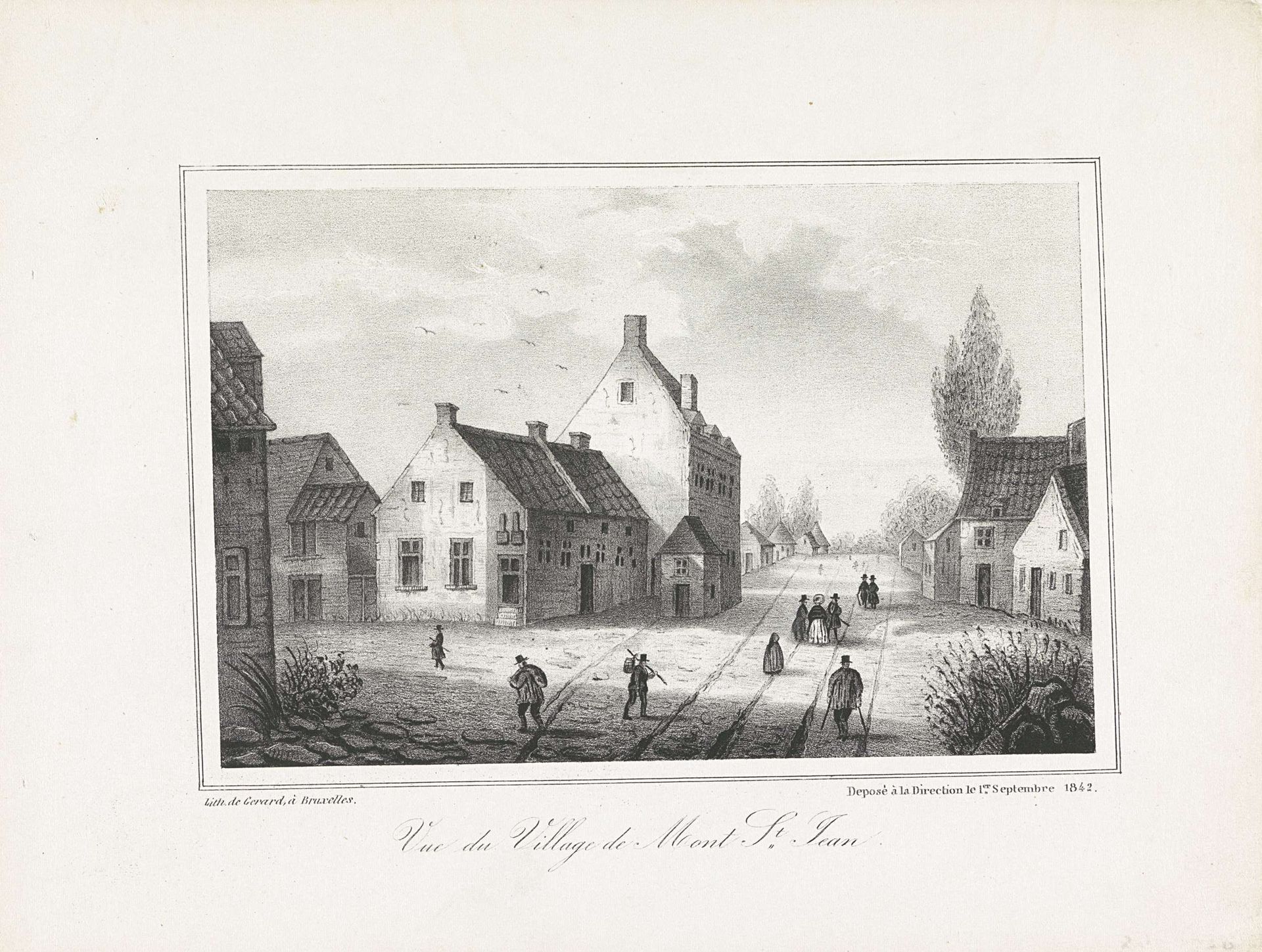 Gezicht te Mont-Saint-Jean by H. Gérard