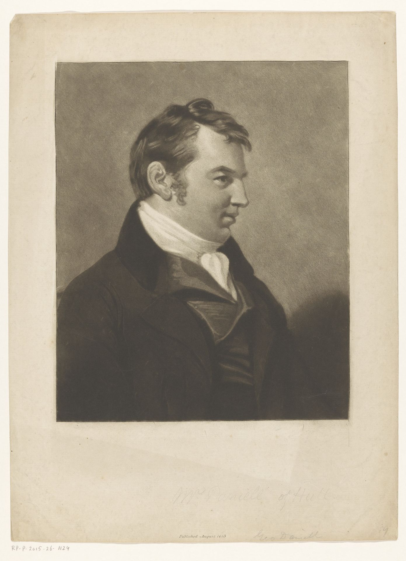 Portret van George Daniell, boekverkoper te Hull by Anonymous