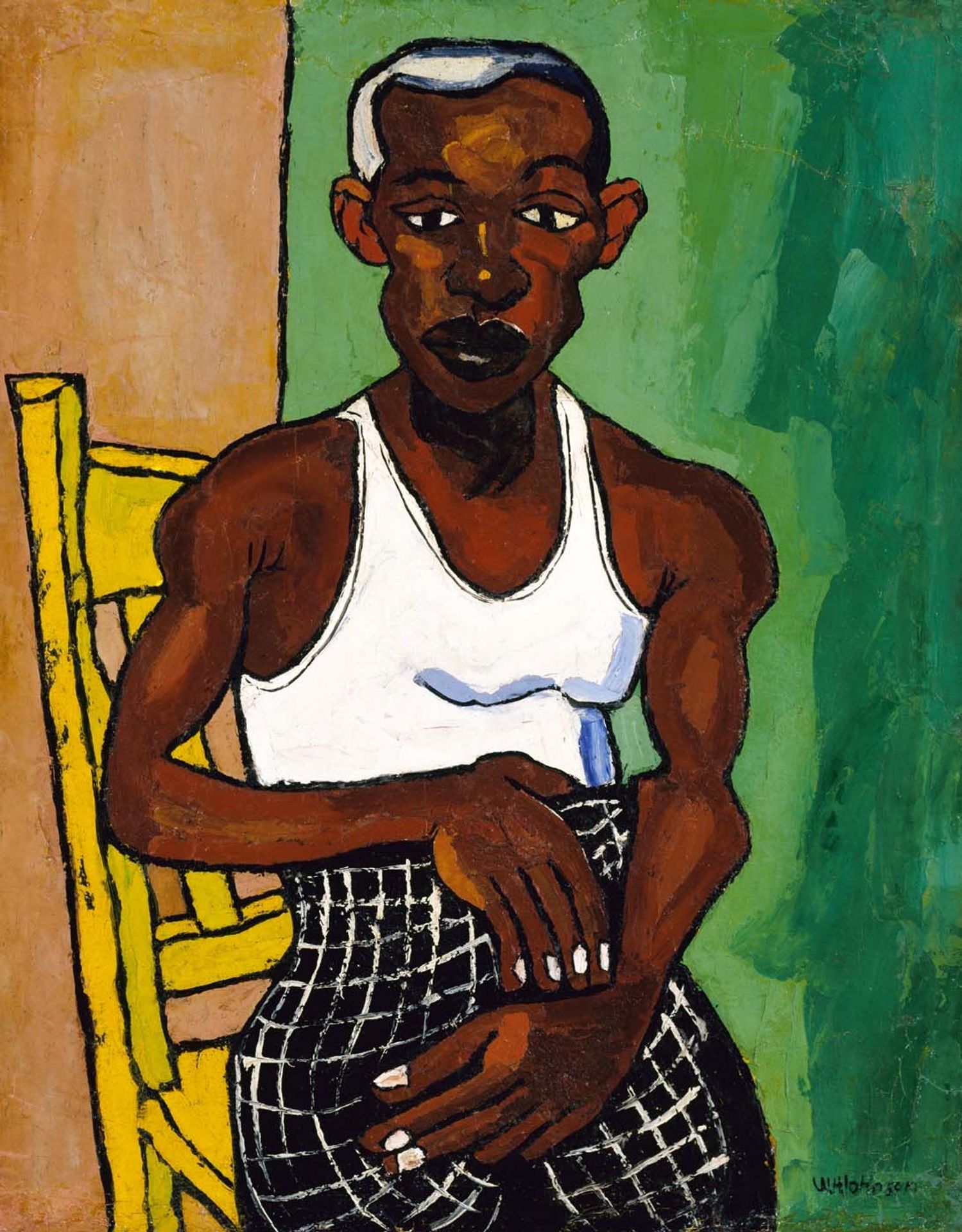 Athlete by William H. Johnson