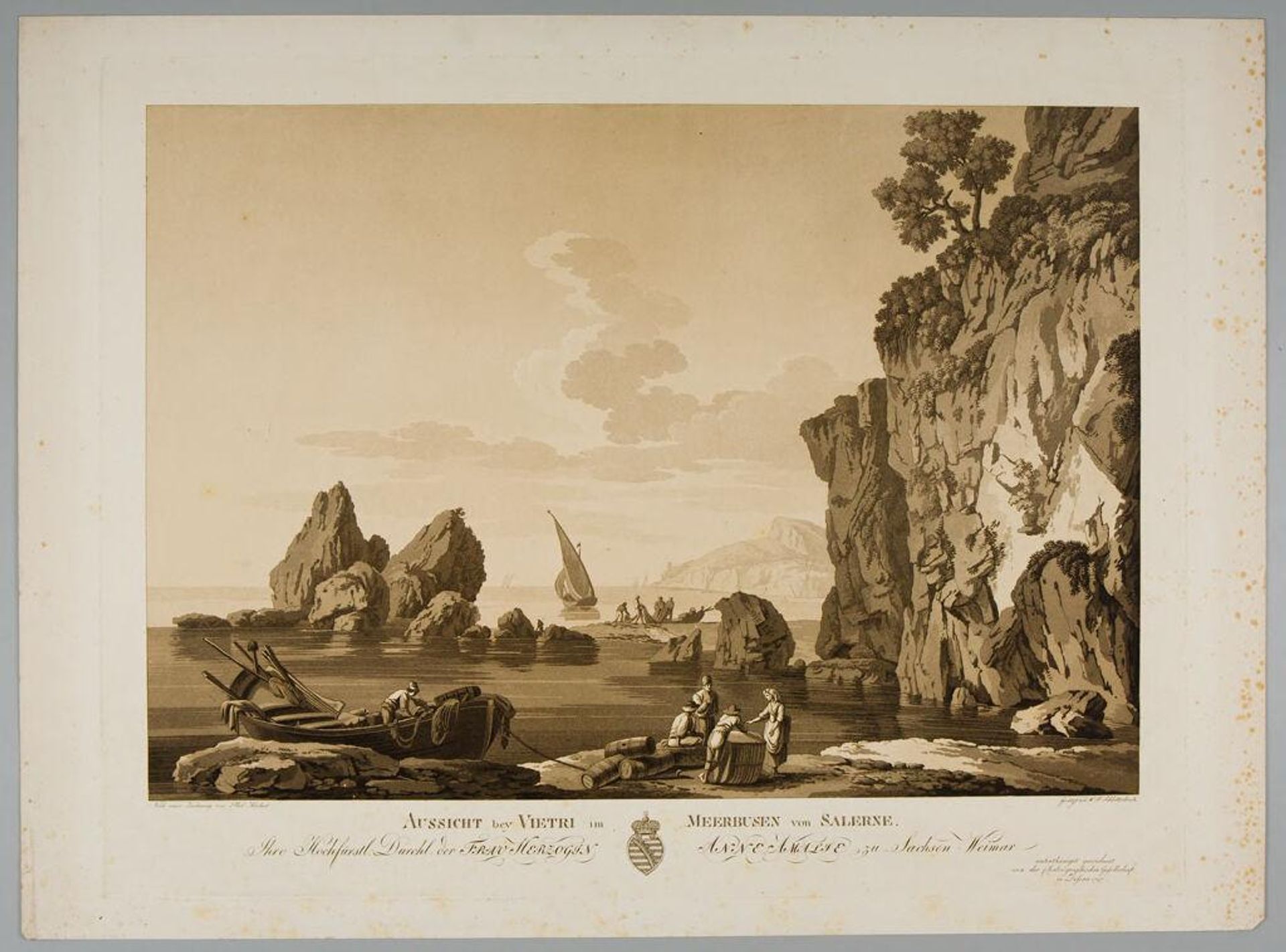 View at Vietri, in the Gulf of Salerno by Wilhelm Friedrich Schlotterbeck