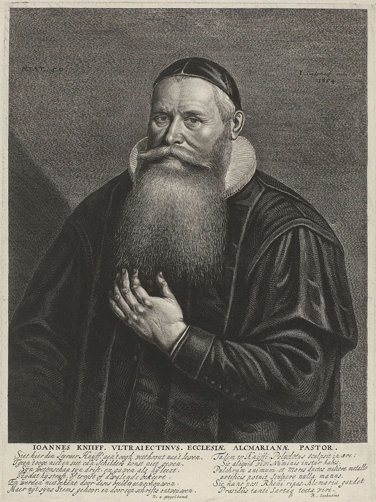 Portret van Johannes Knijff by Jonas Suyderhoef