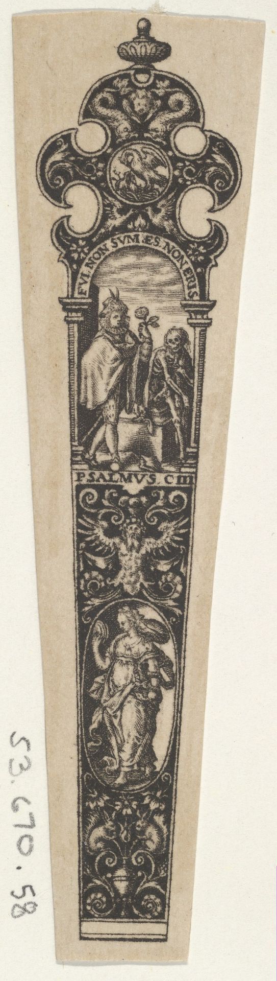 Design for a Knife Handle with a Memento Mori by Johann Theodor de Bry