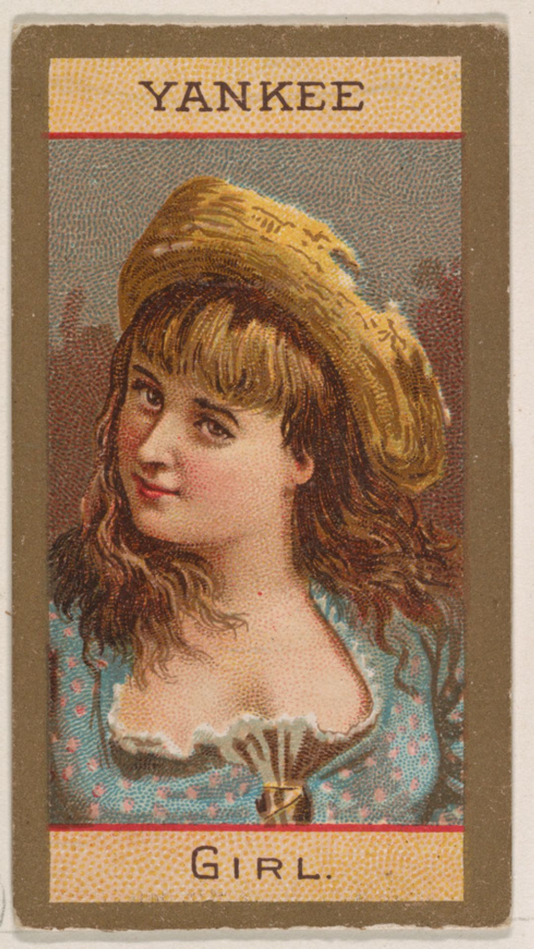 Yankee Girl, from Types of Nationalities (N240) issued by Kinney Bros. by Kinney Brothers Tobacco Company