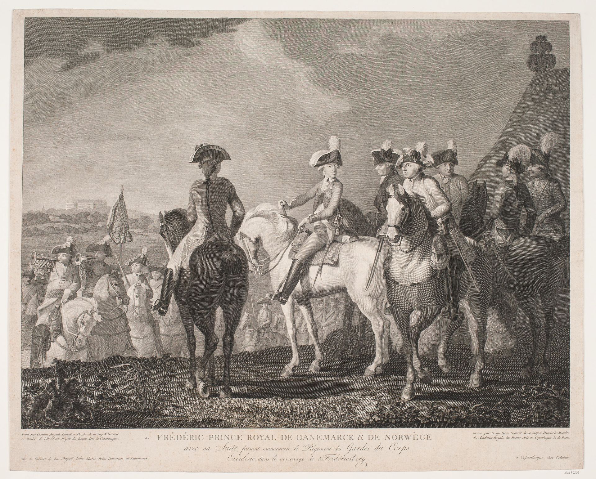 Frédéric Prince Royal de Danemarck dans le voisinage de Fredericsberg by Georg Haas