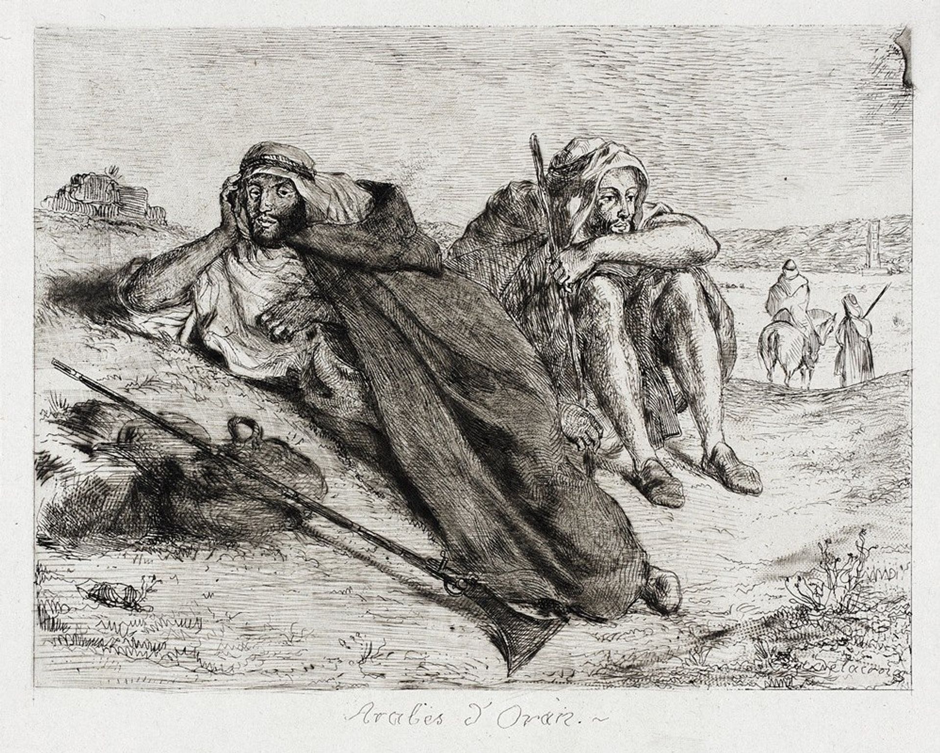 Arabes d’Oran by Eugène Delacroix