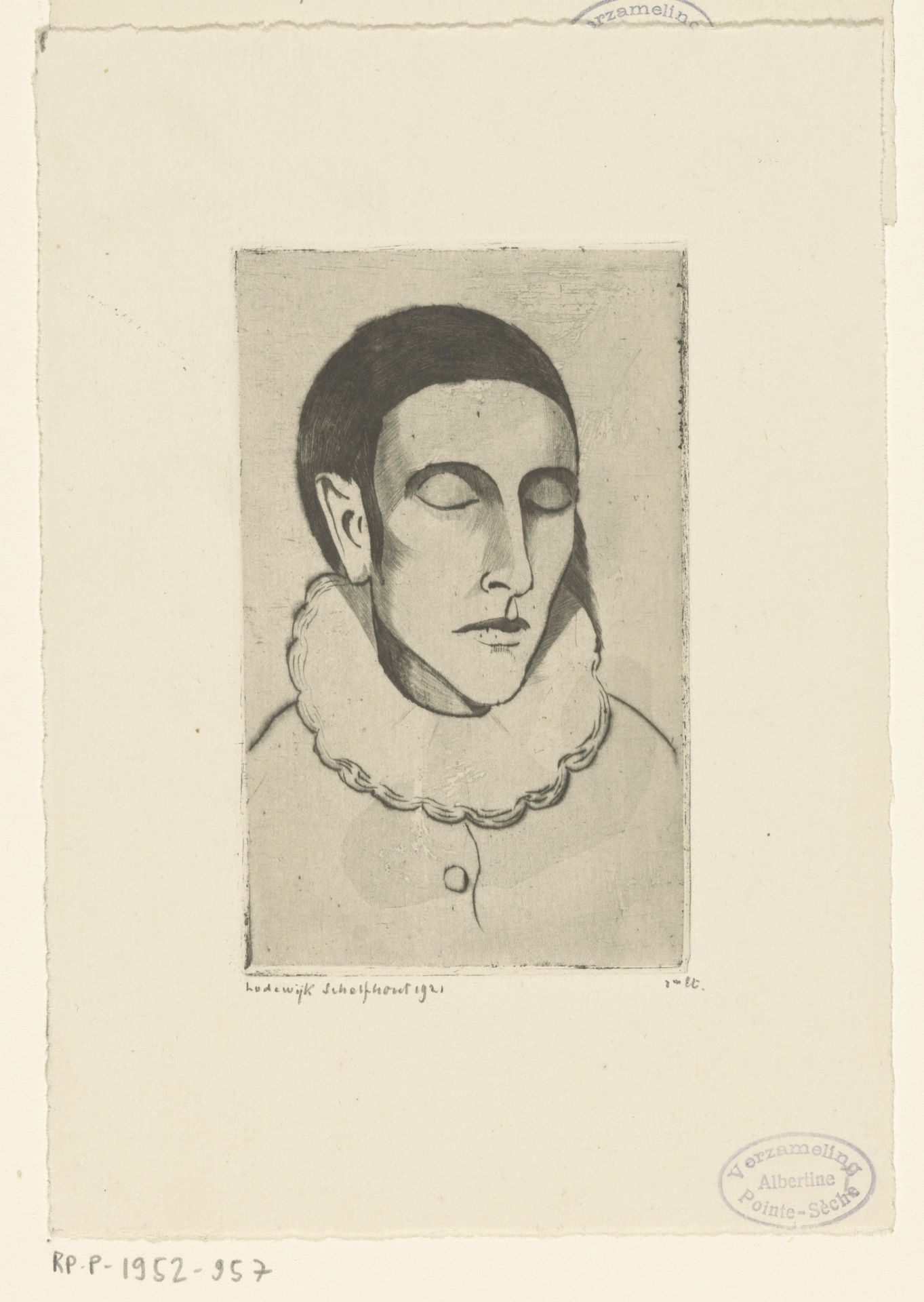 Pierrot III by Lodewijk Schelfhout