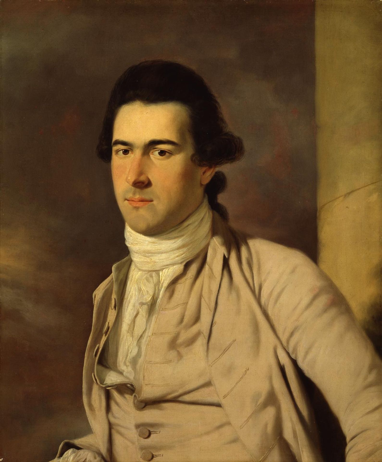 Young Man in a Fawn Coat by  Tilly Kettle