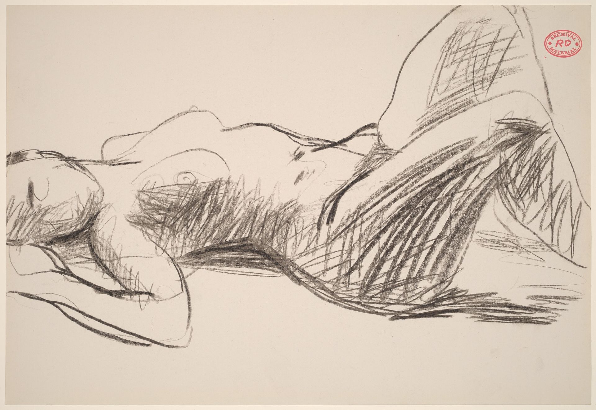 Untitled [sleeping female nude] by Richard Diebenkorn