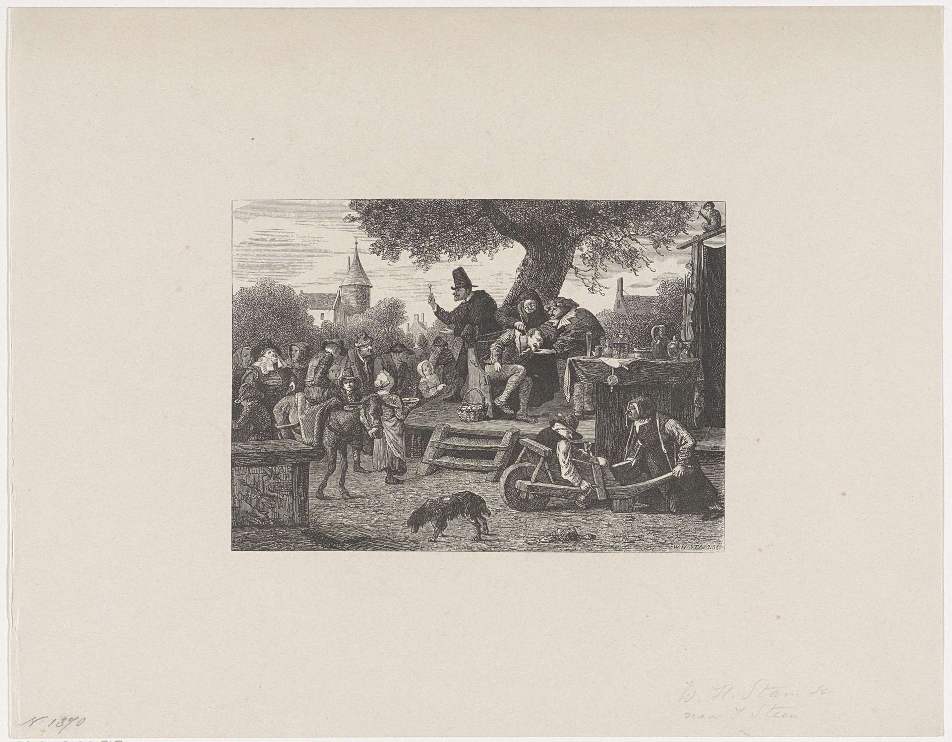 Kwakzalver by Willem Hendrik Stam