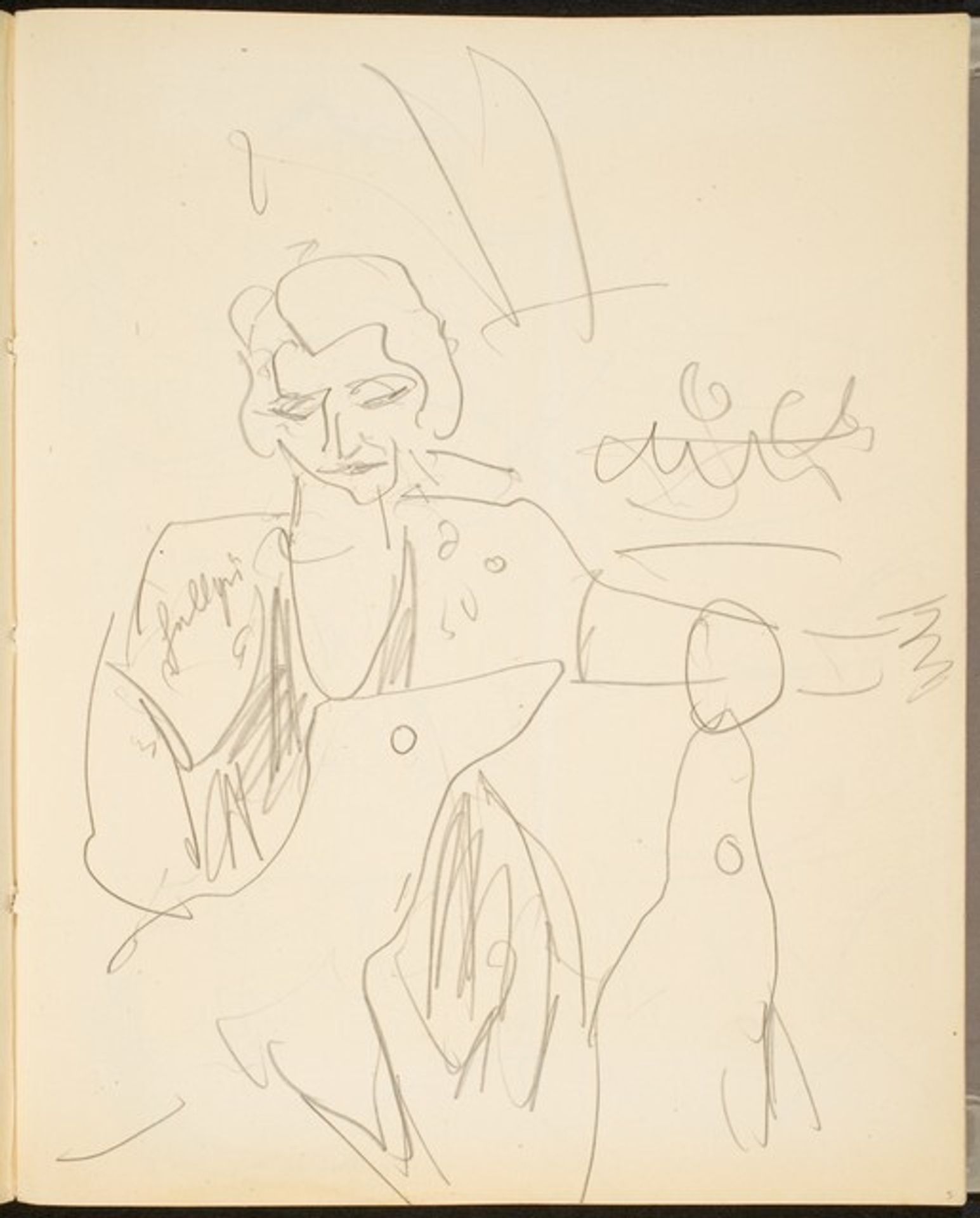 Zirkusnummer mit Seehunden (Seal Trainer) [p. 5] by Max Beckmann