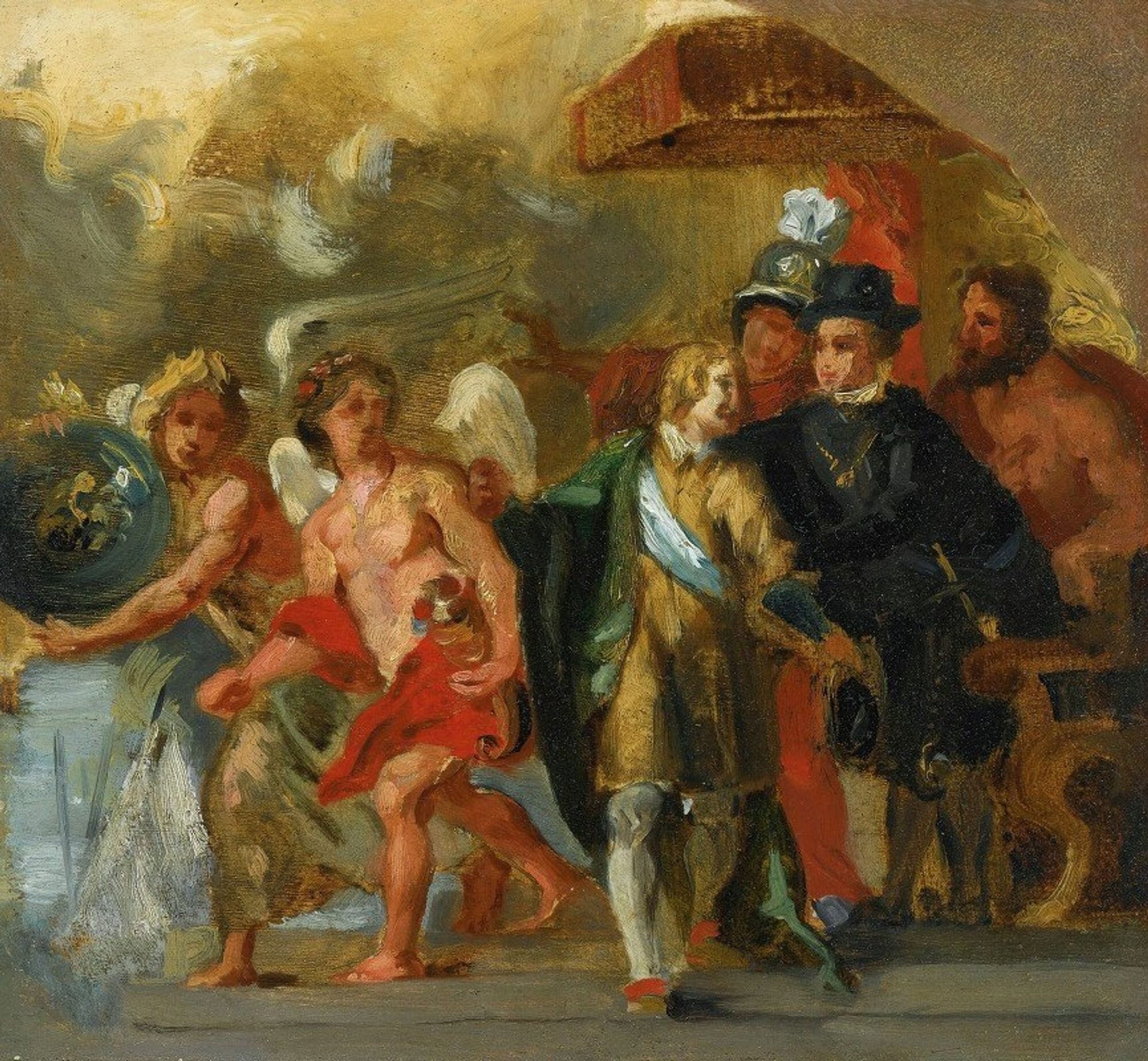 The Stage Of Archduchess Isabella by Eugène Delacroix