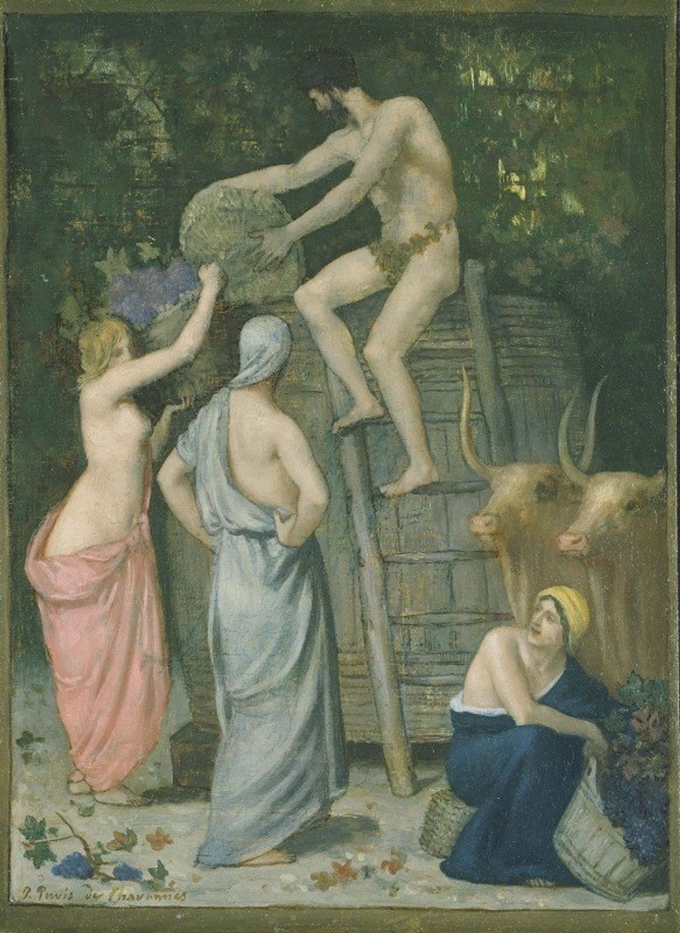 The Wine Press by Pierre Puvis de Chavannes