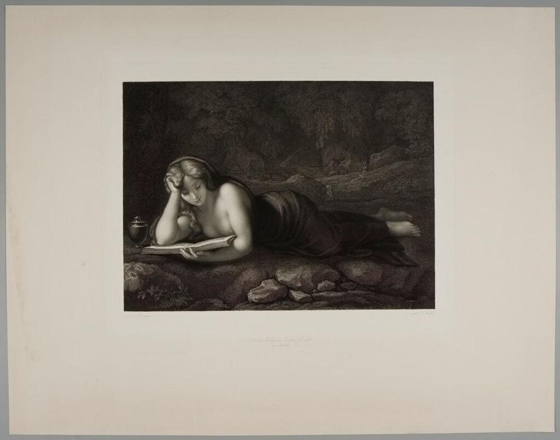 Magdalen Reading by Johann Heinrich Friedr. Ludwig Knolle