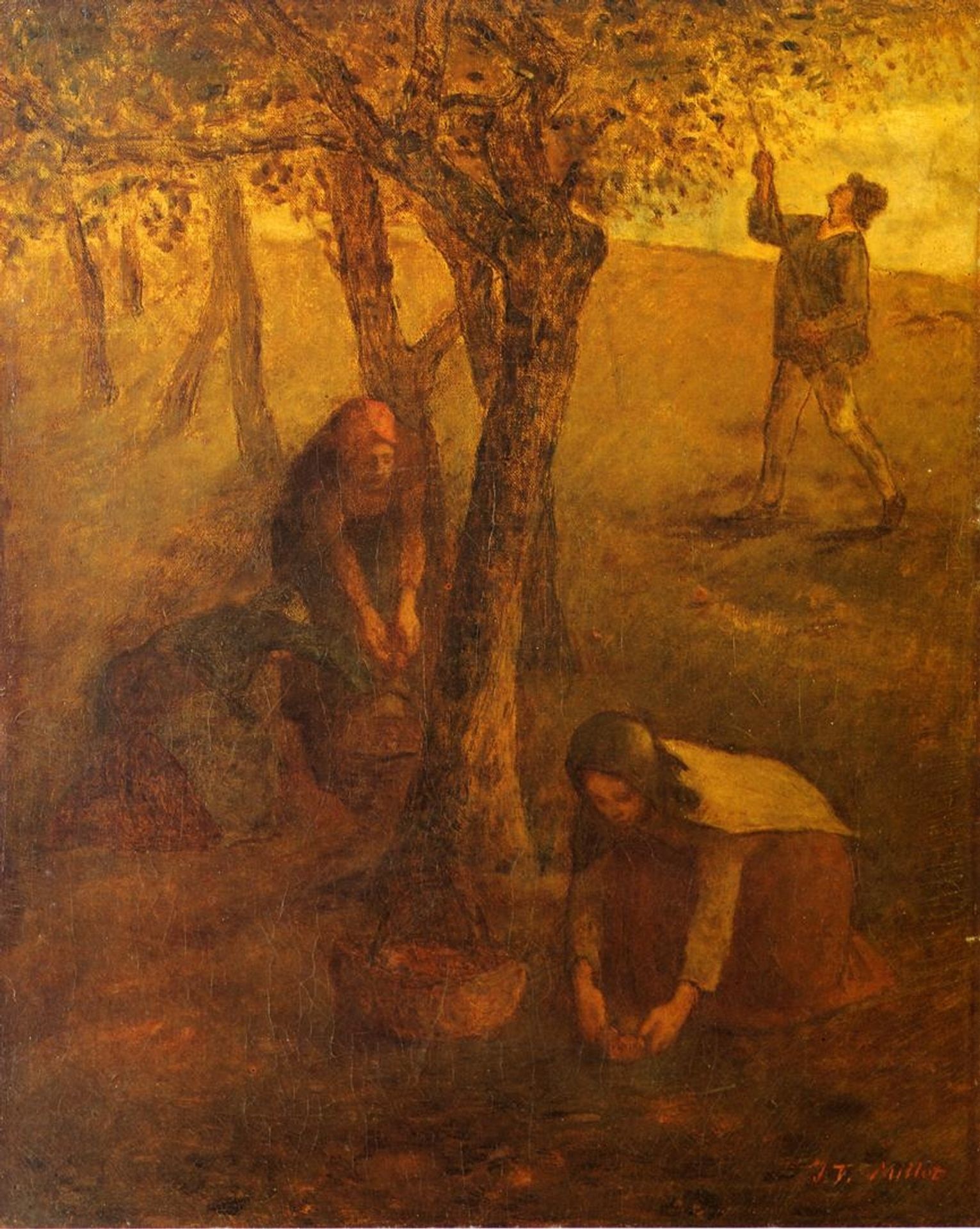 Gathering Apples by Jean-François Millet