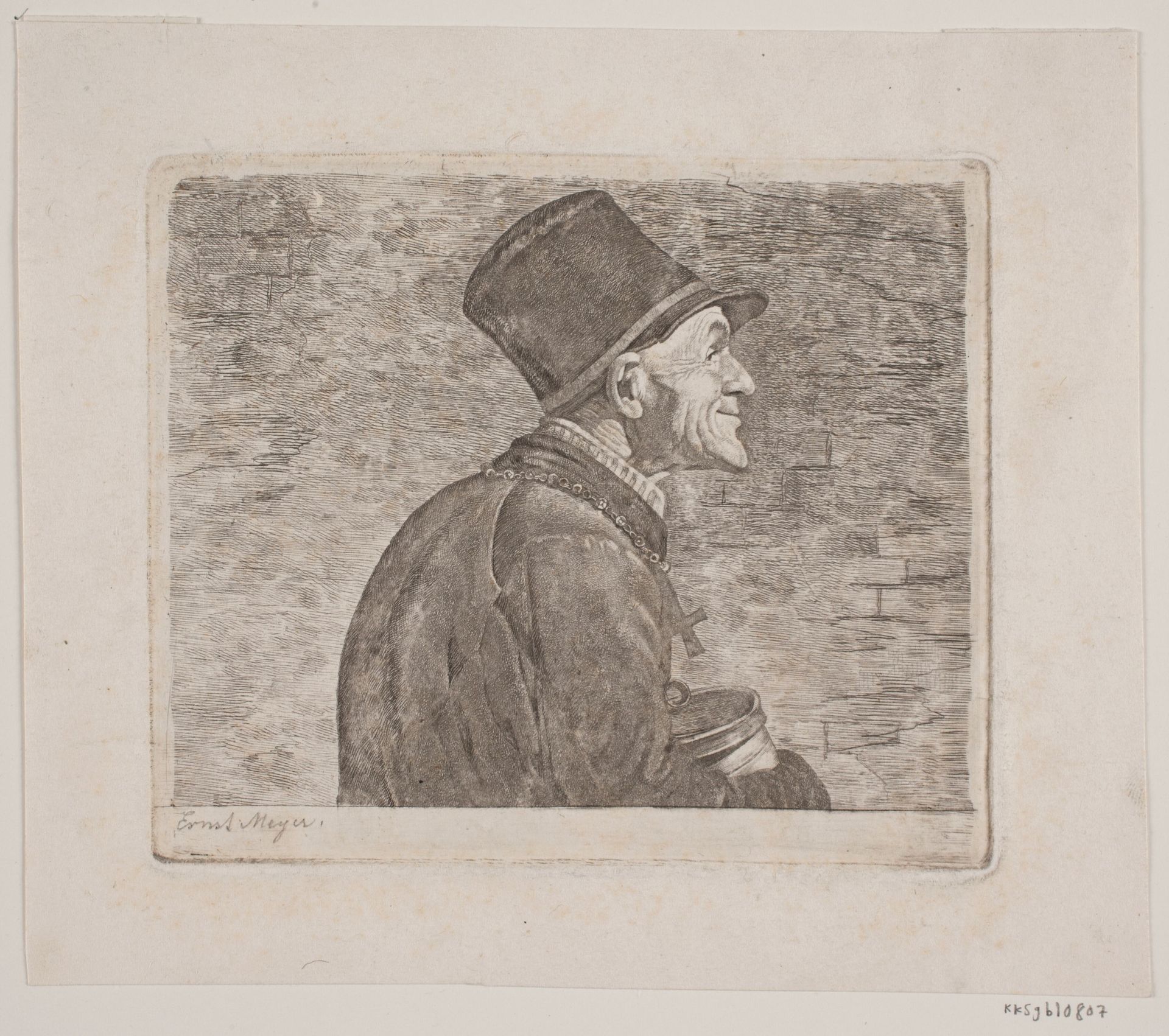 Finessen-Seppl i halv figur by Ernst Meyer