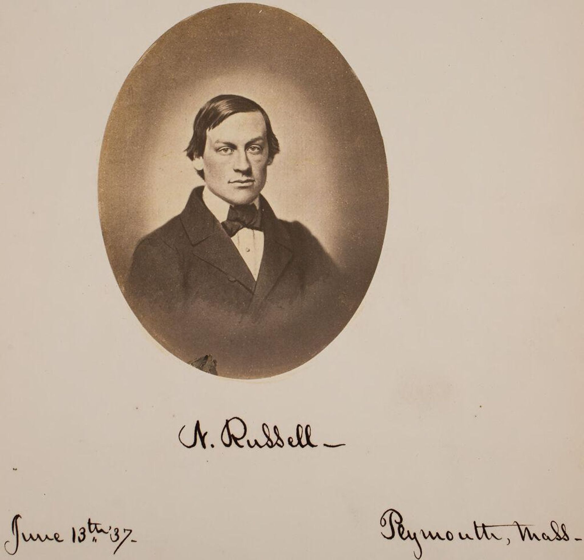 Nathaniel Russell, Plymouth, Massachusetts (1837-1862) by John Adams Whipple