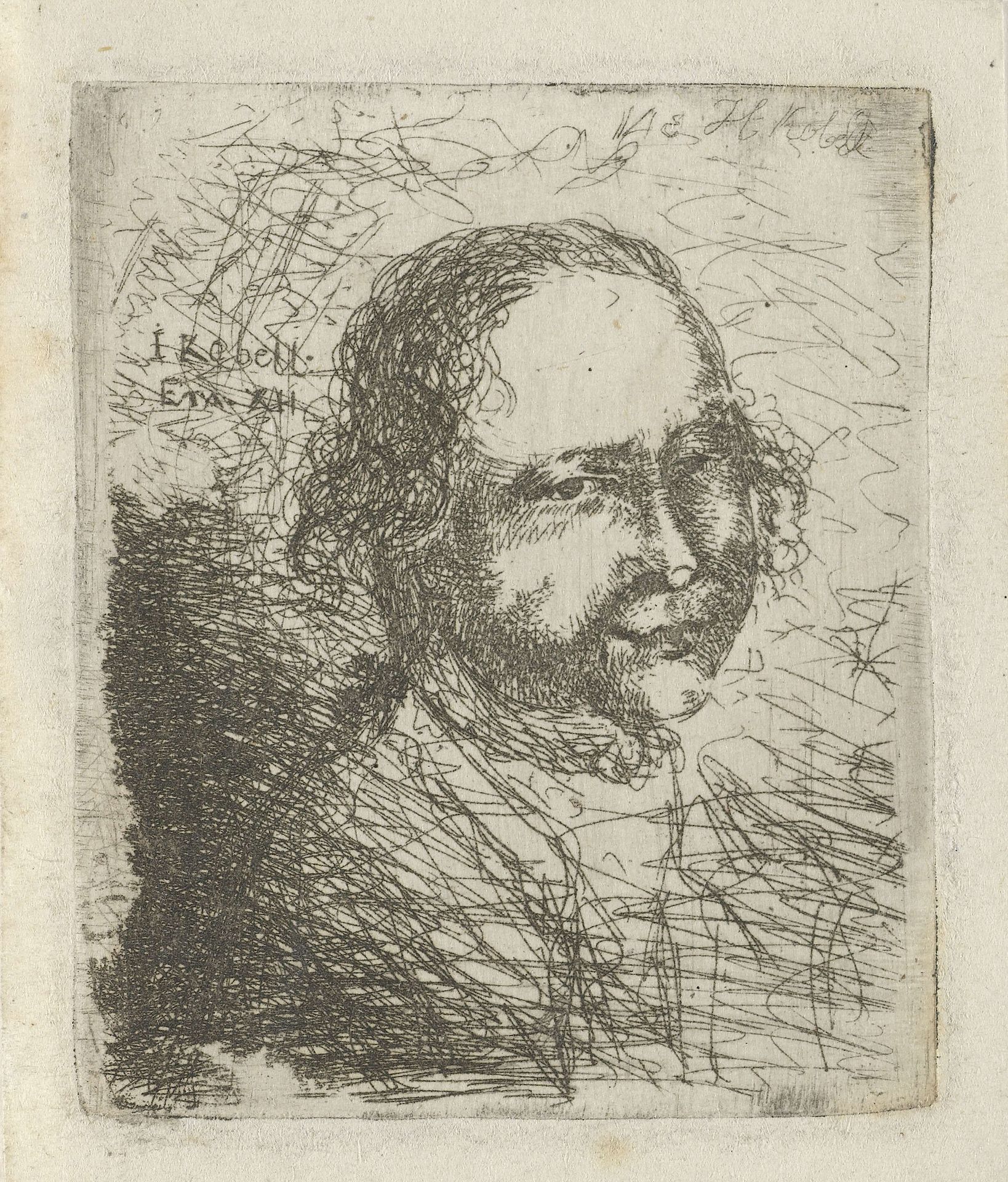 Portret van Jan Kobell by Hendrik Kobell