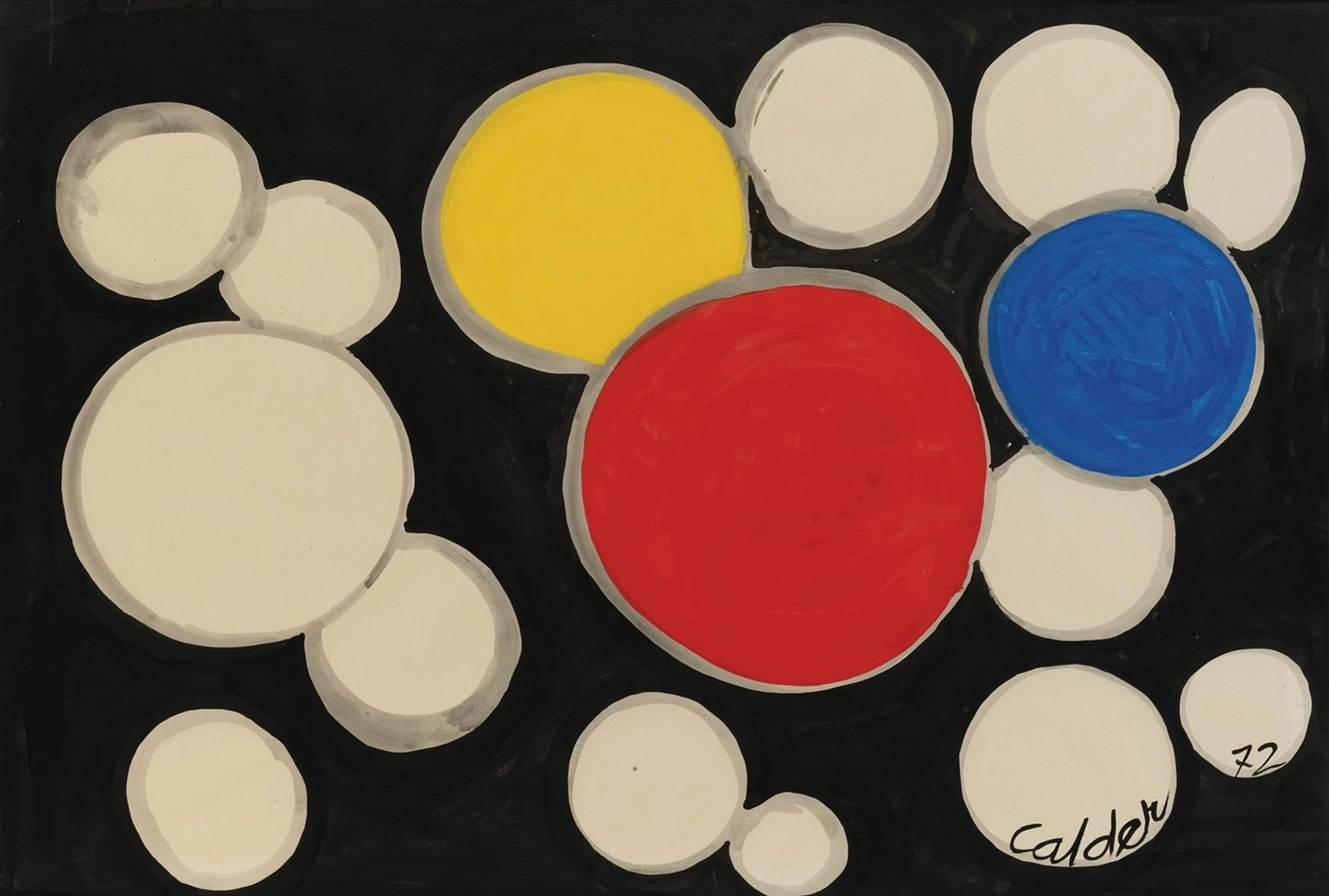 Discs on Black by Alexander Calder