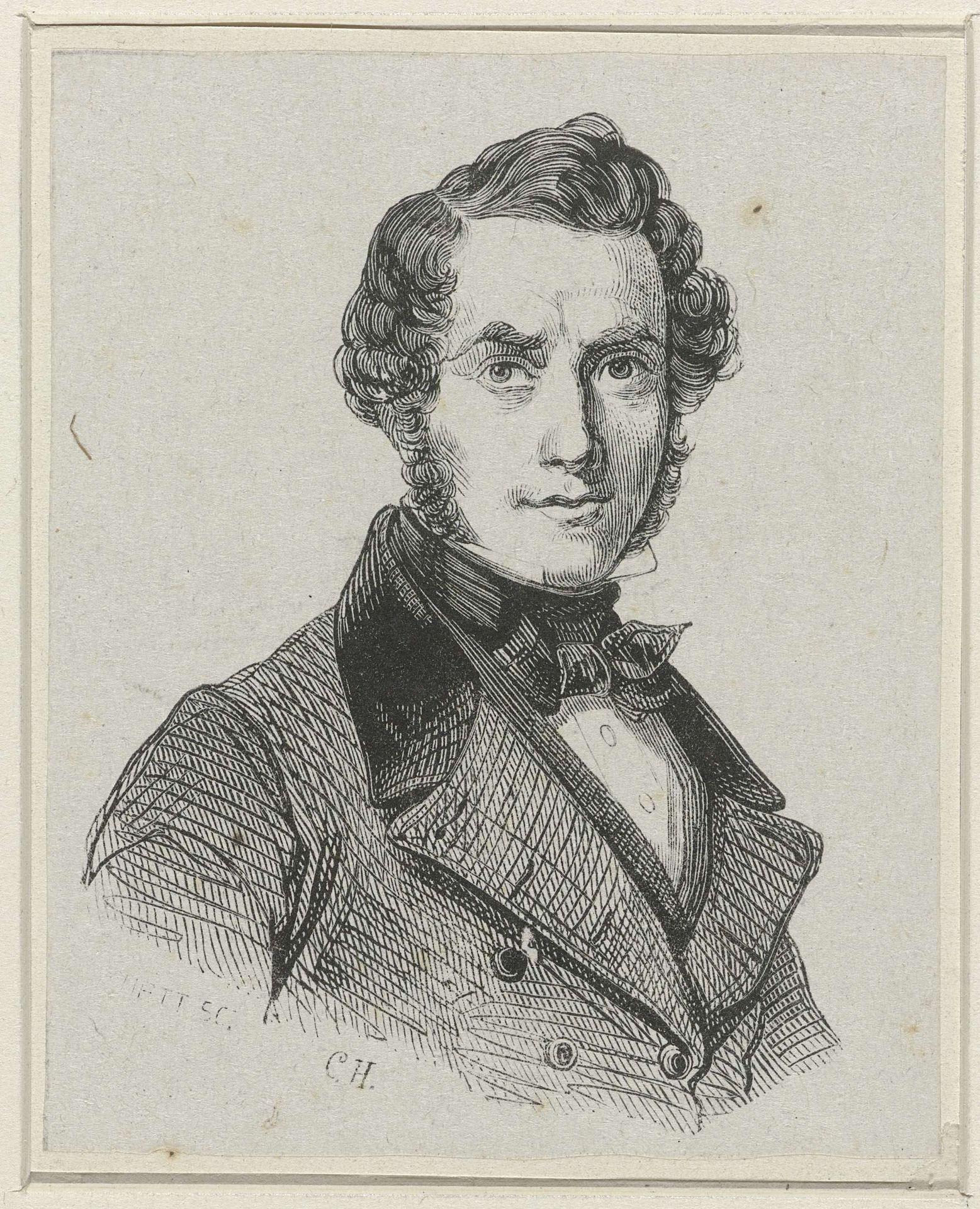 Zelfportret van Antonius van Ysendyck by Adolphe Frédéric Nett