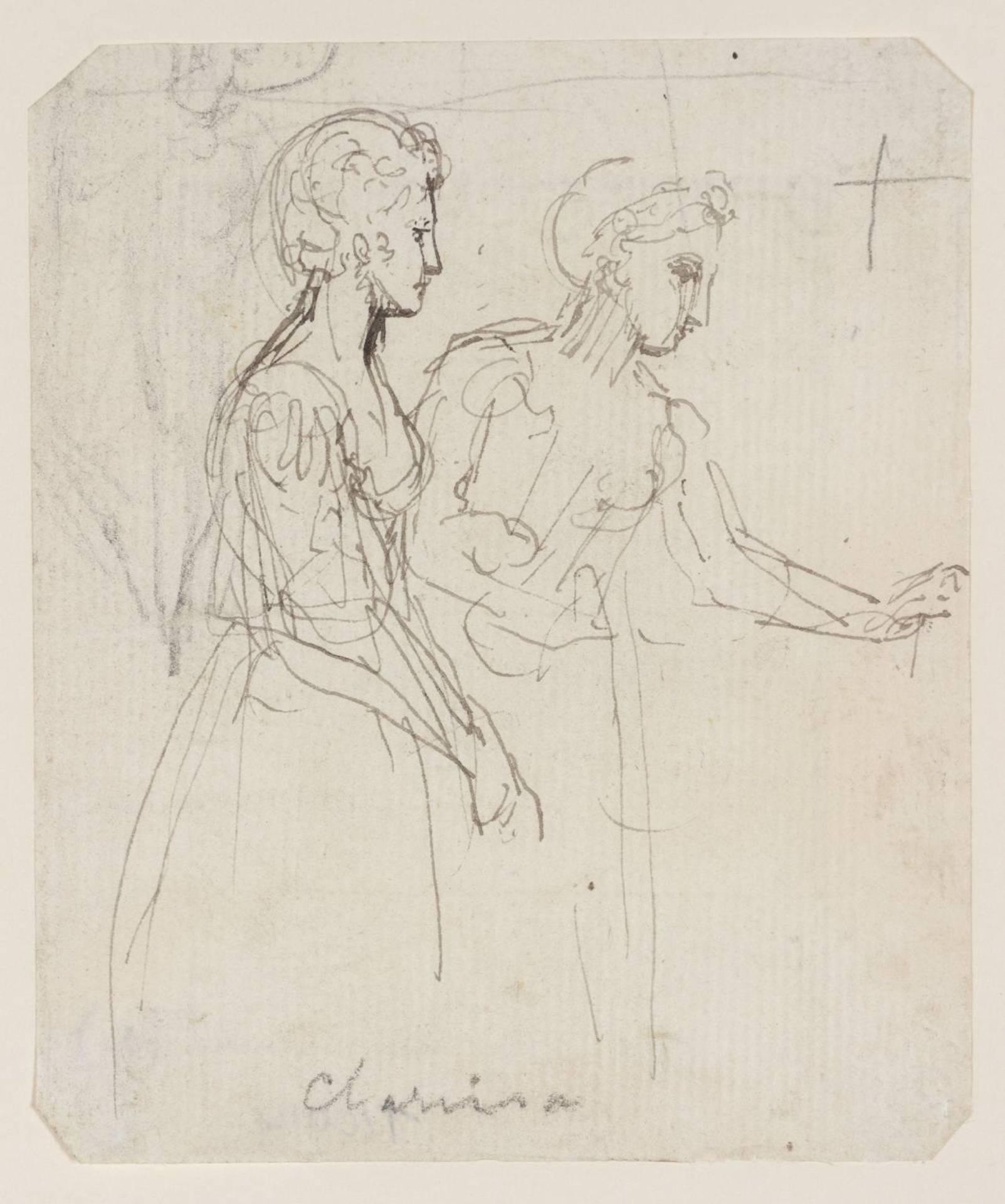 Illustration to ‘Clarissa’: Two Women Standing by Thomas Stothard