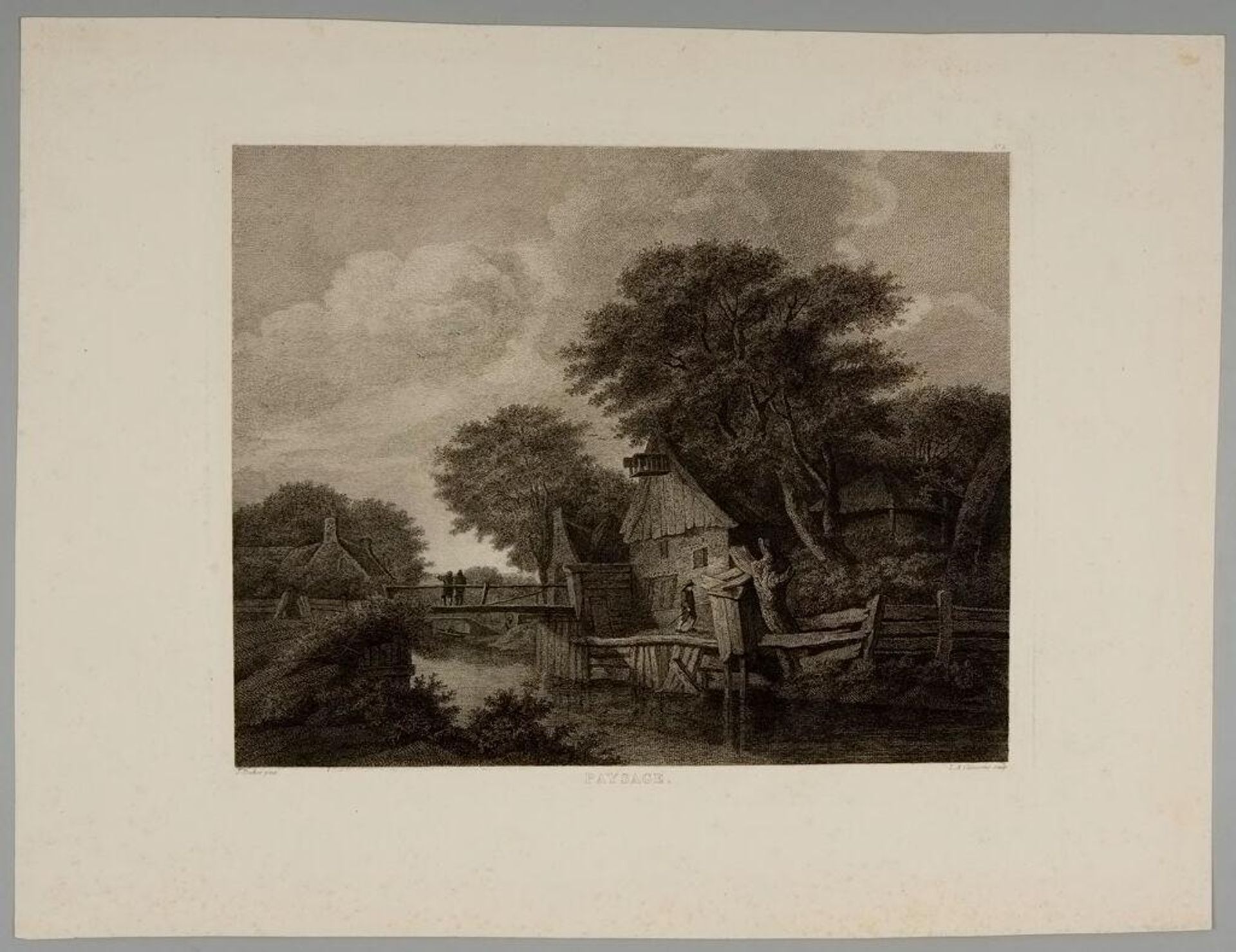 Paysage by Lambert Antoine Claessens