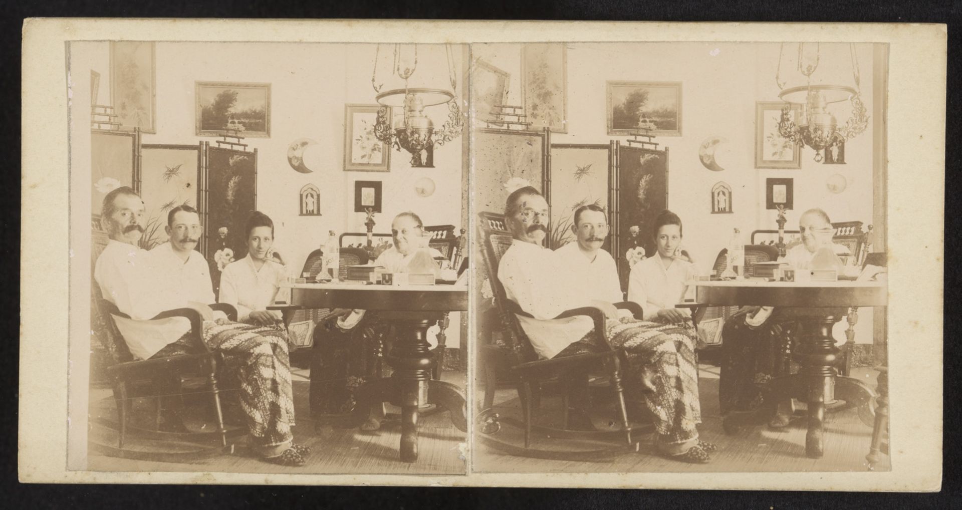 Drie mannen en een vrouw by Robert Julius Boers