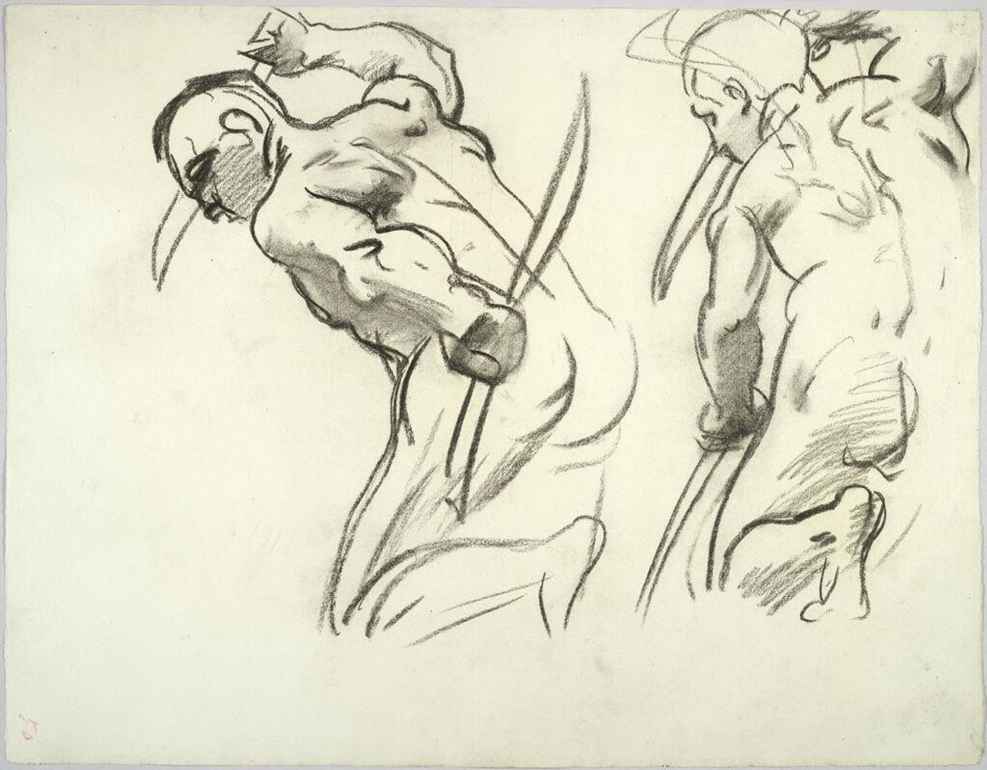 Figure Studies for an Angel, "Israel and the Law," Boston Public Library by John Singer Sargent